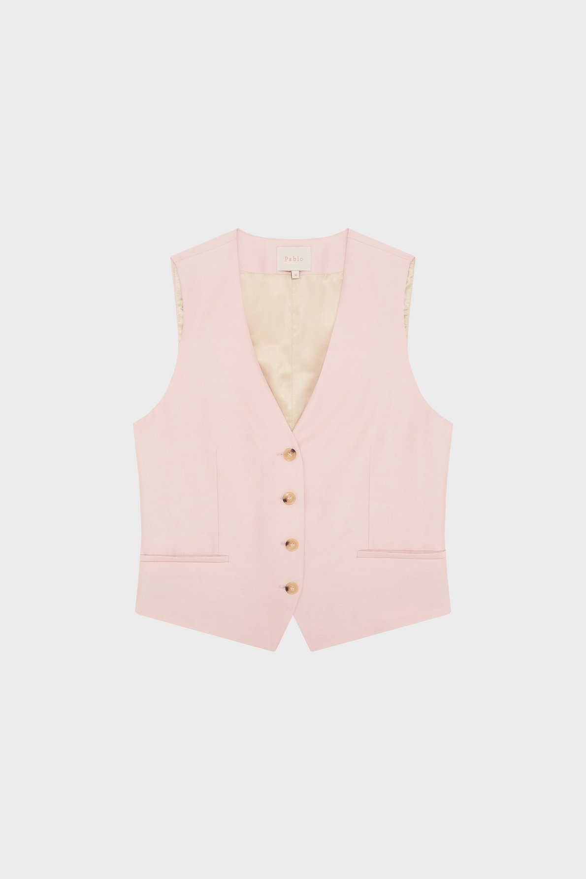 Gilet de tailleur sans manche - marina PABLO Beige