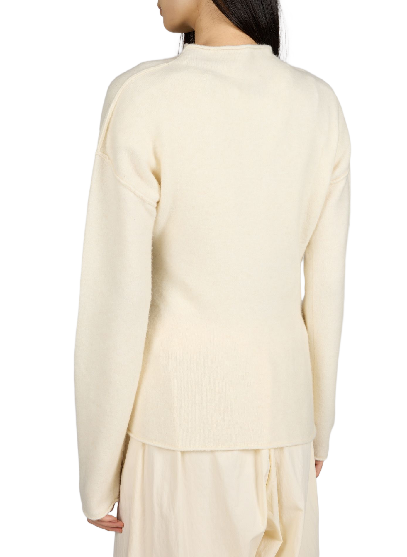Merino wool and cashmere blend sweater HELMUT LANG White