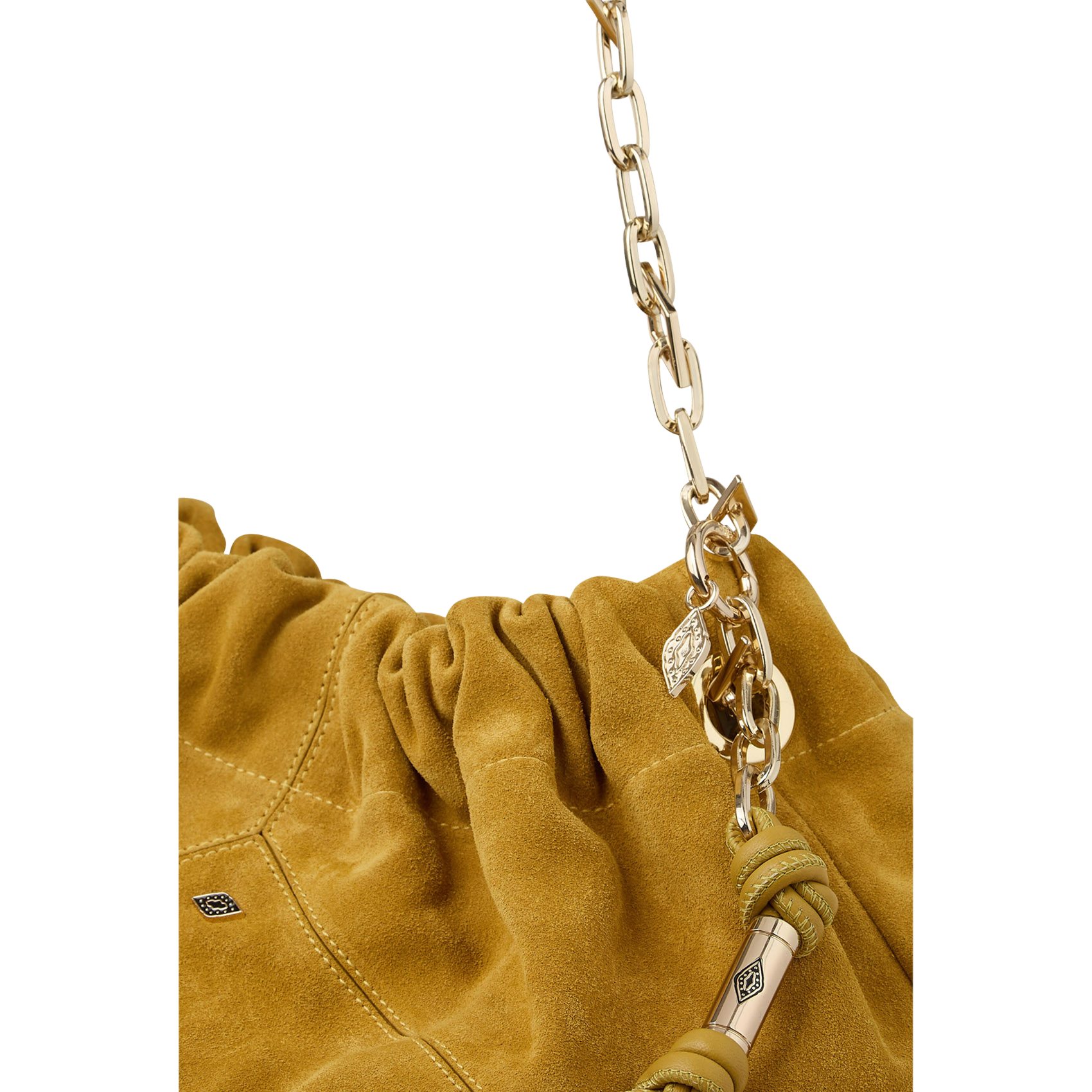 Sac à main en daim june tote BA&SH Jaune