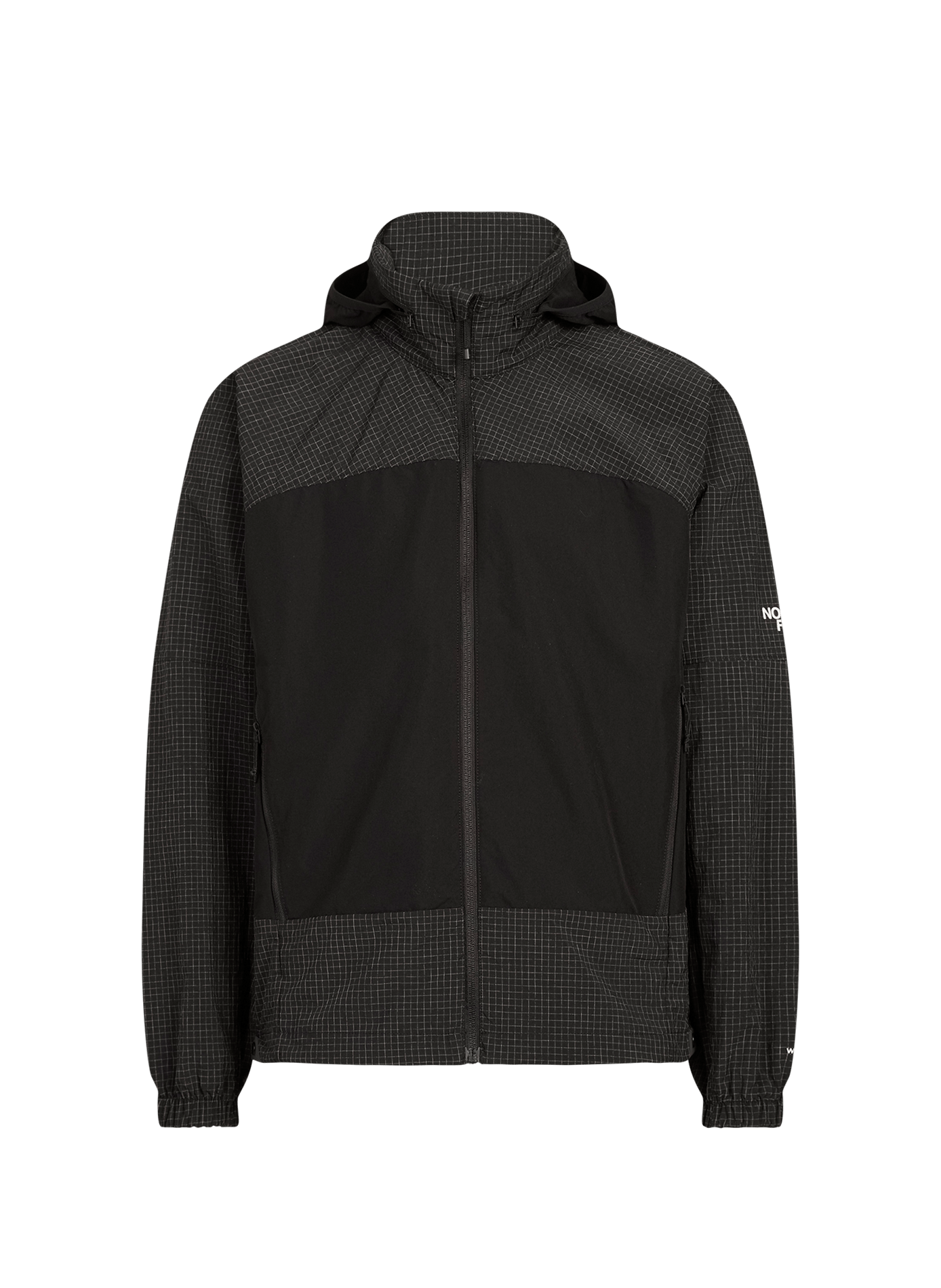 Veste coupe-vent à carreaux THE NORTH FACE Noir