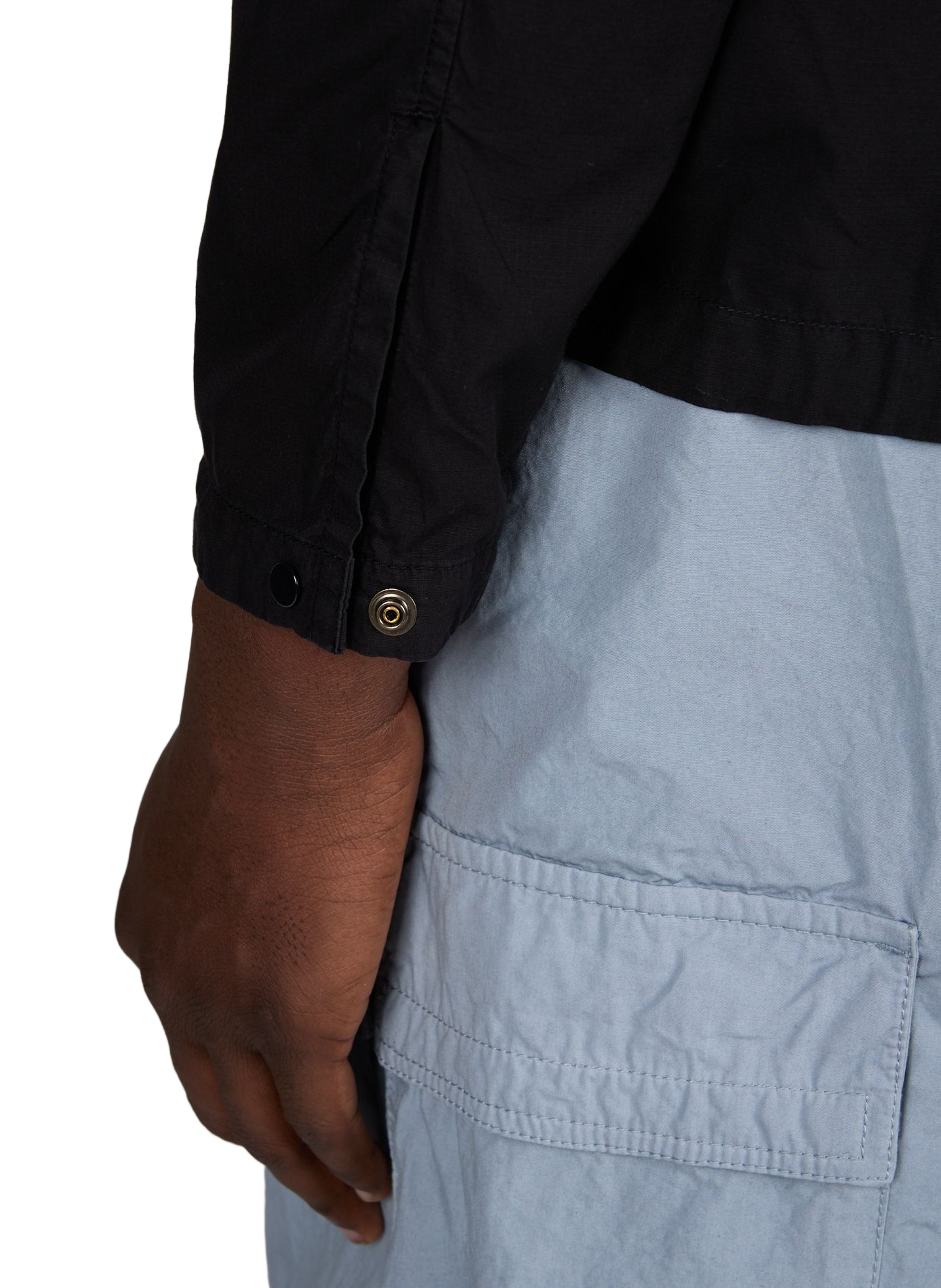 Solid color cotton overshirt CP COMPANY Black