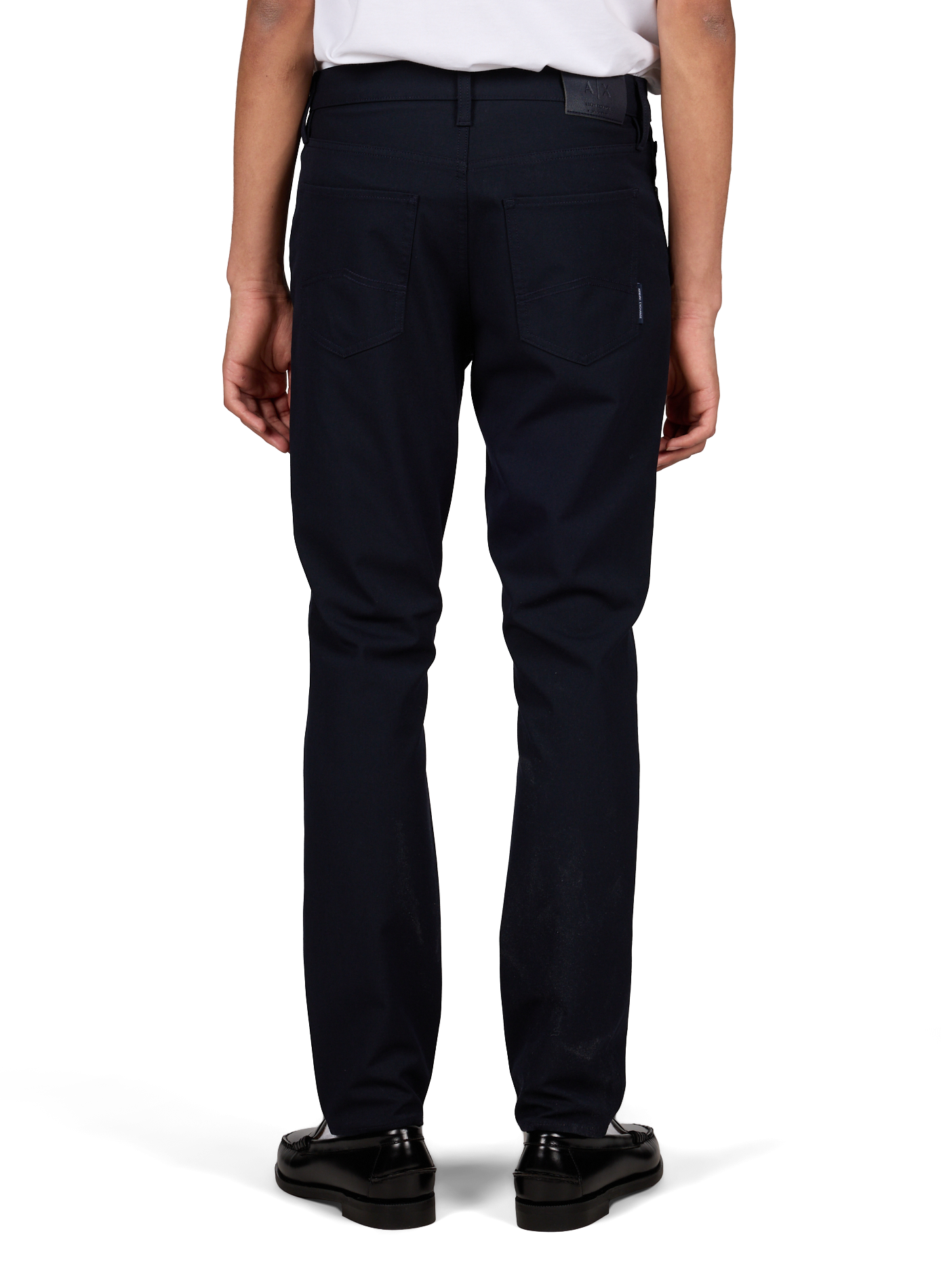 Plain slim-fit trousers ARMANI EXCHANGE Blue