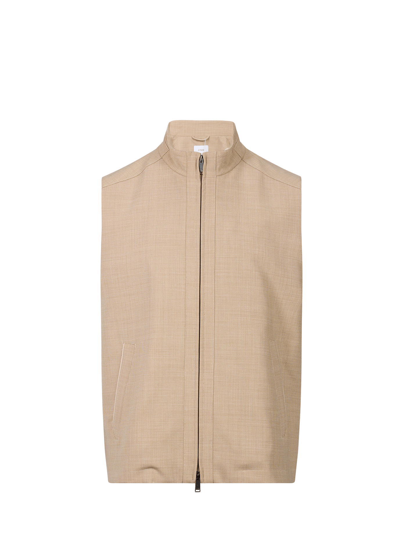 Ritssluitingjack met opstaande kraag ETON Beige
