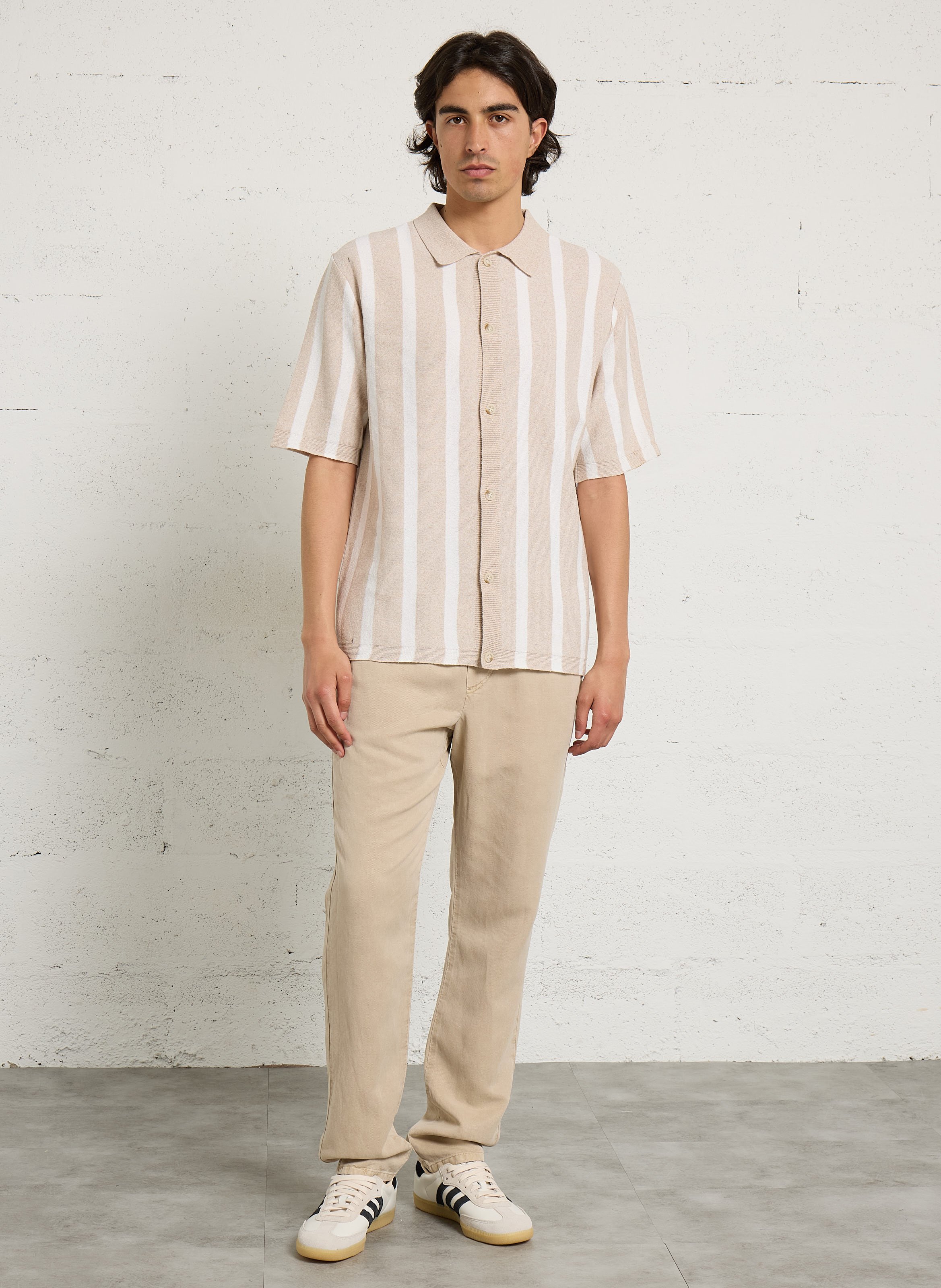 Pantalon droit IKKS Beige