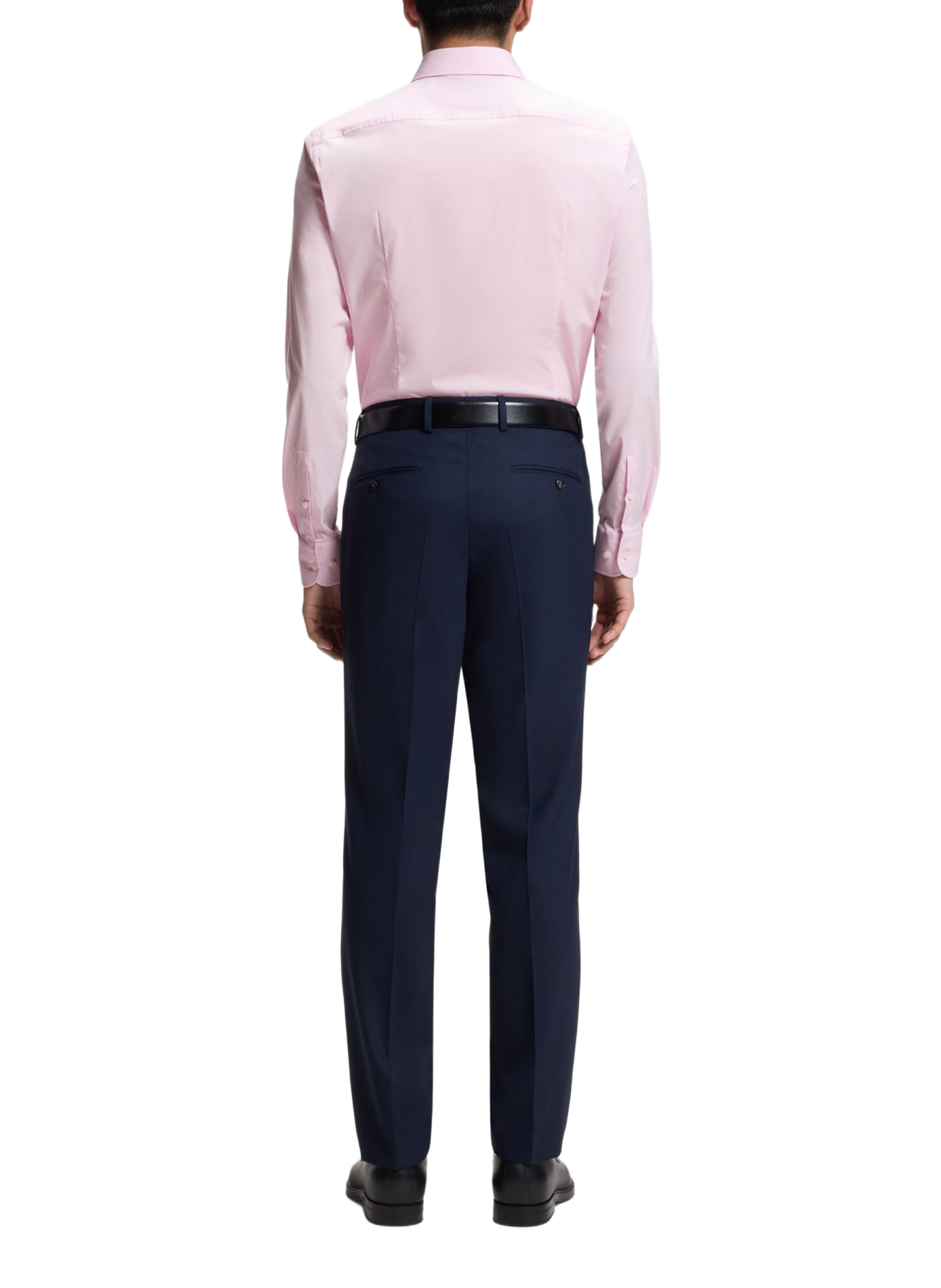 Chemise slim en coton mélangé BOSS Roze
