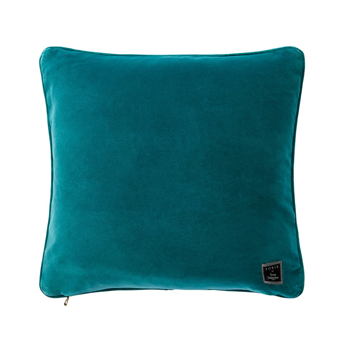 Housse de coussin en velours, divan YVES DELORME Bleu
