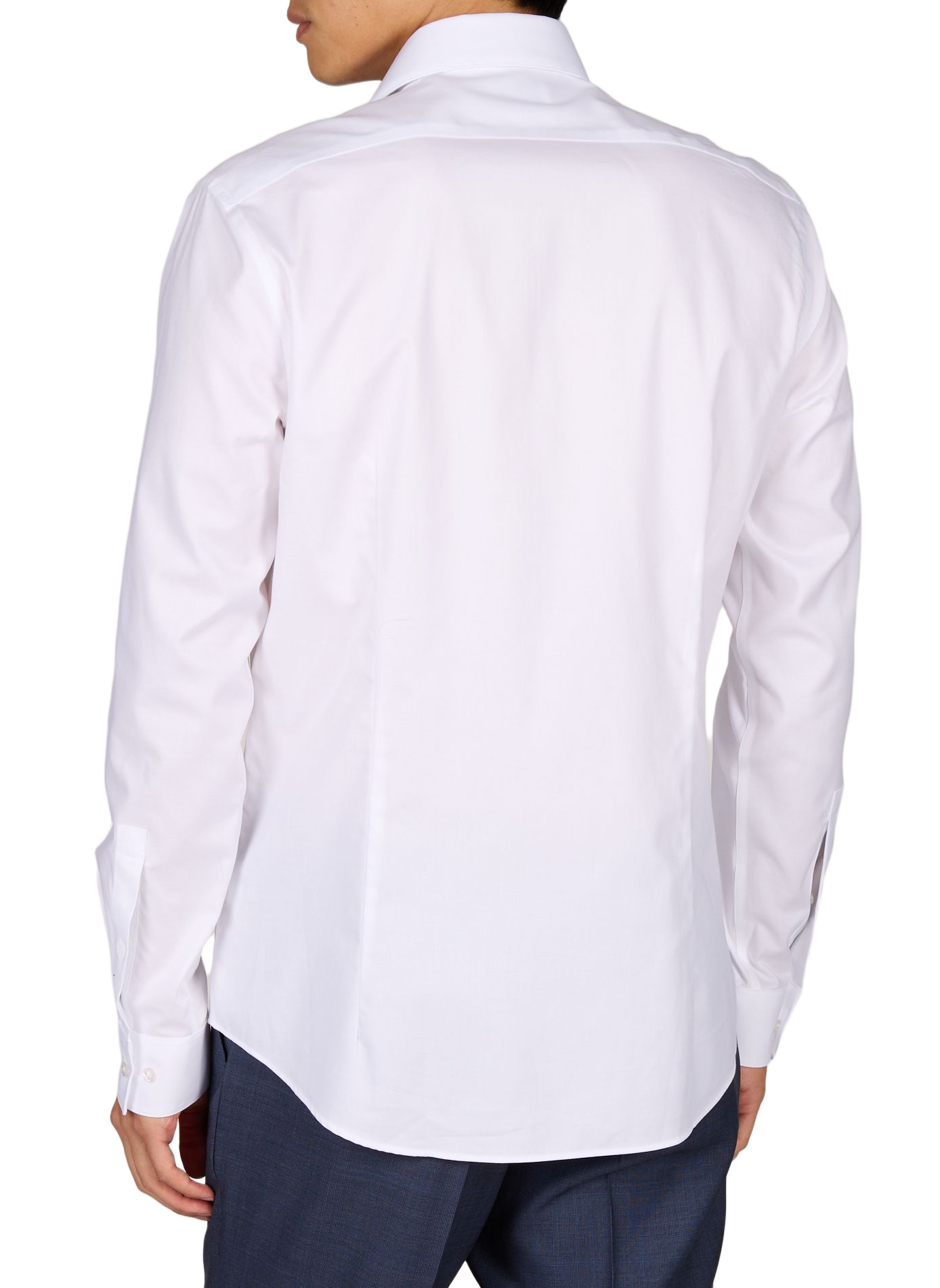 Solid button-down shirt CALVIN KLEIN White