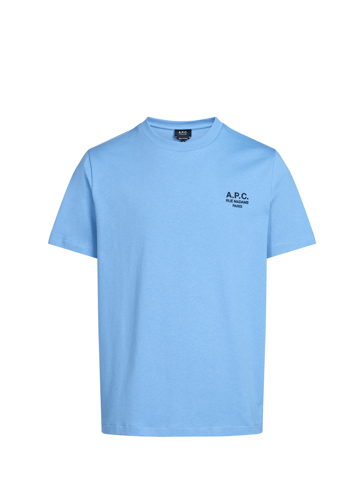 Baumwoll-T-Shirt A.P.C. Blau