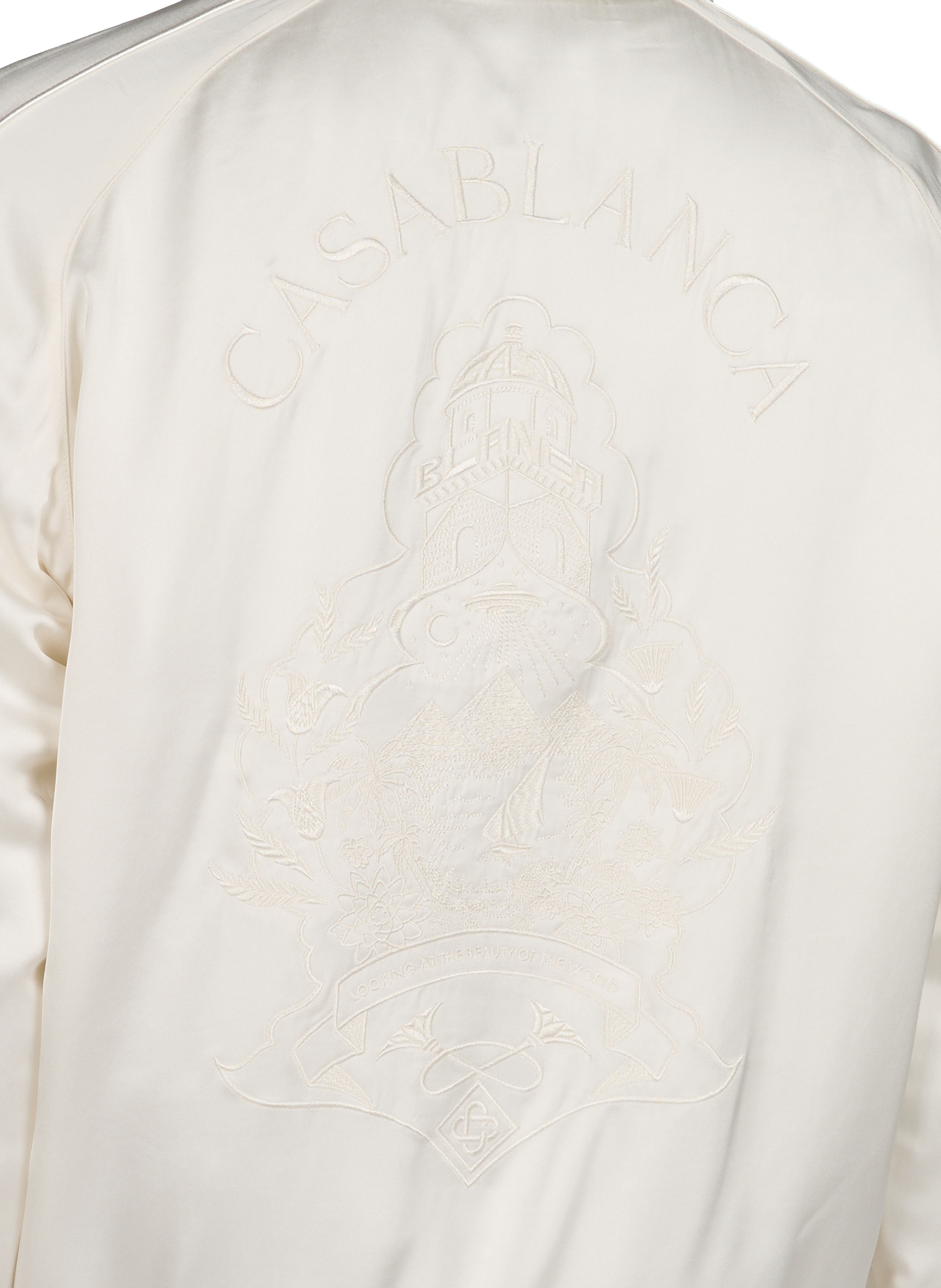 Blouson droit à broderie CASABLANCA PARIS Beige