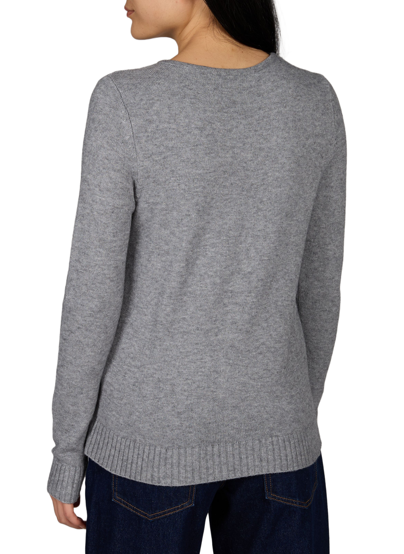 V-neck jumper VILA Grey