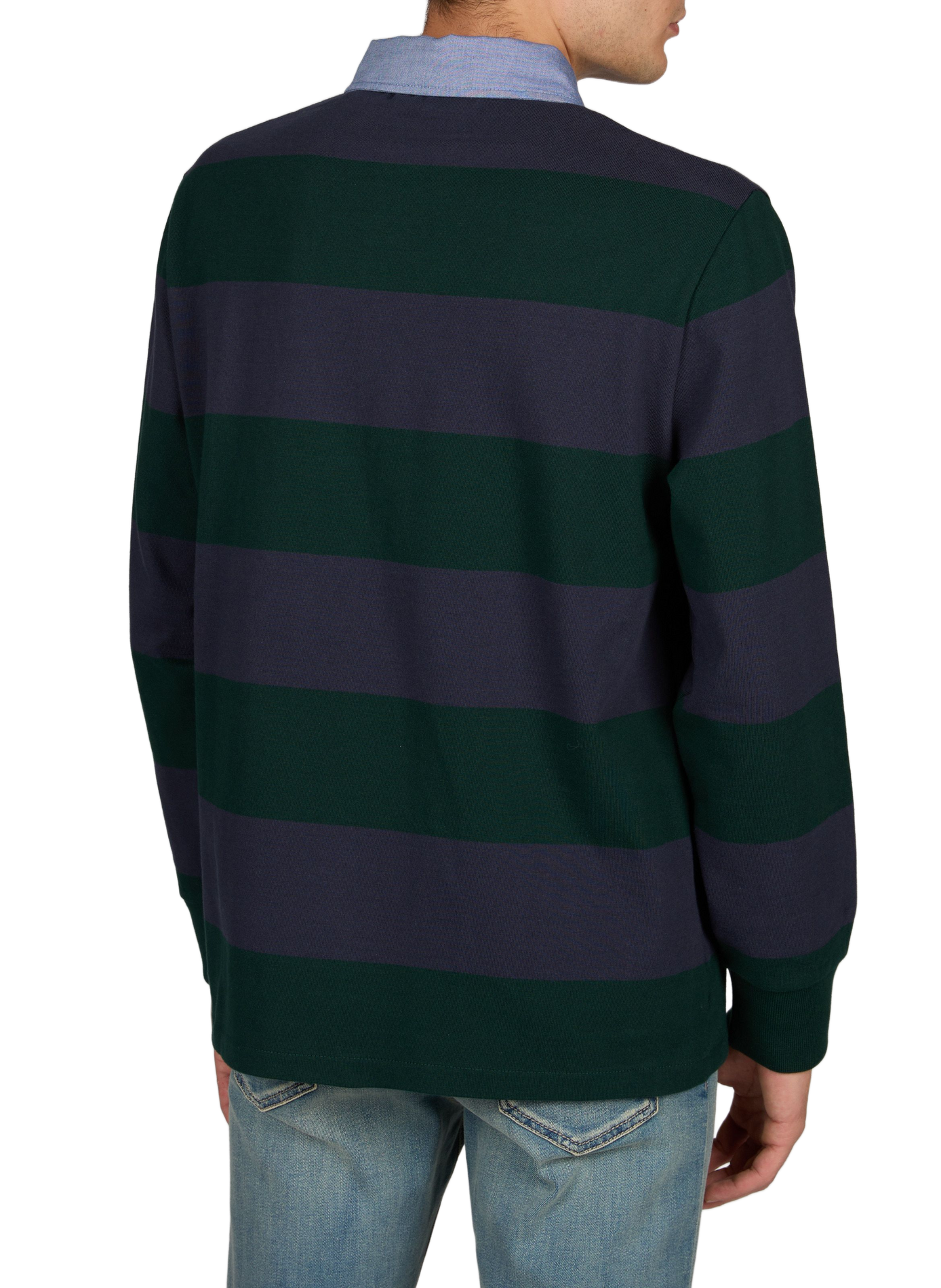 Long-sleeved cotton polo shirt | Green GANT Men