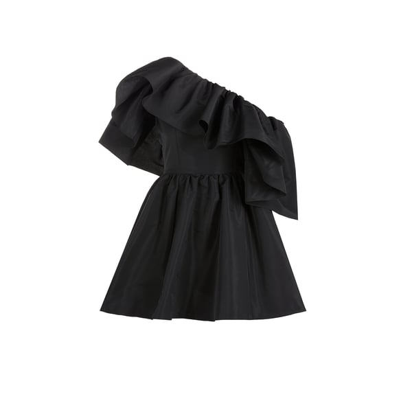 Robe asymétrique à volants