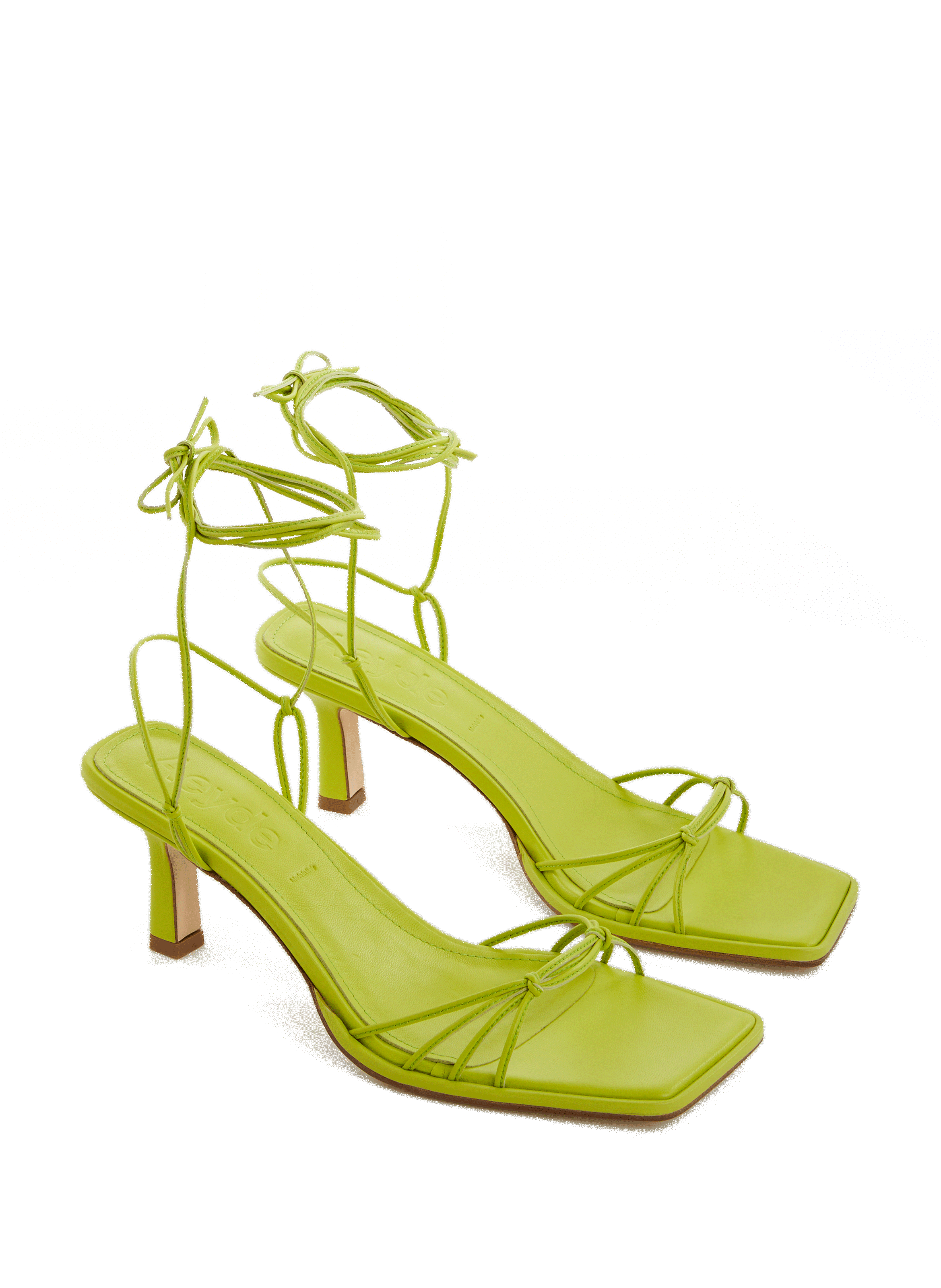 Roda heeled sandals AEYDE Green