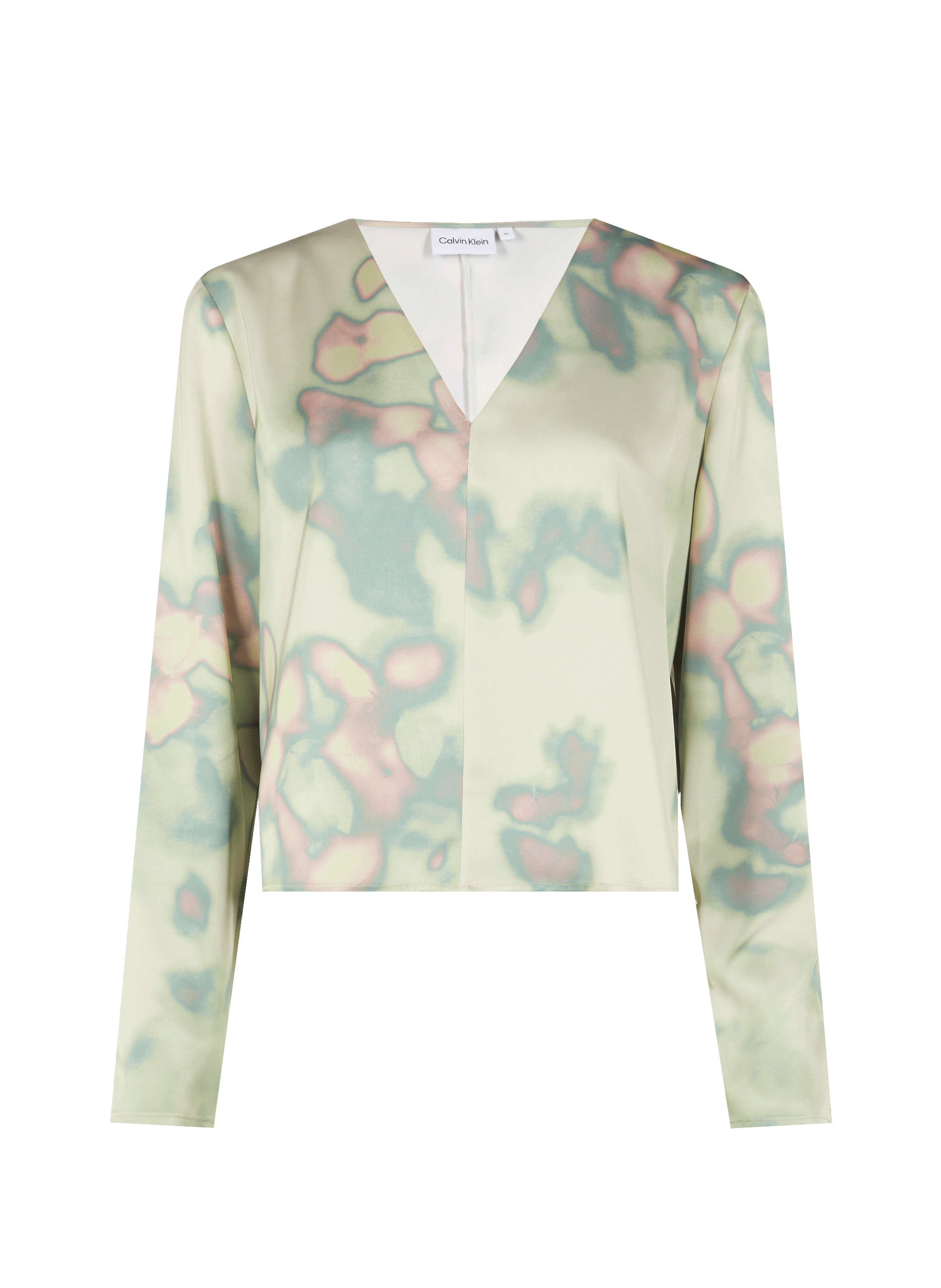 Blouse satinée
