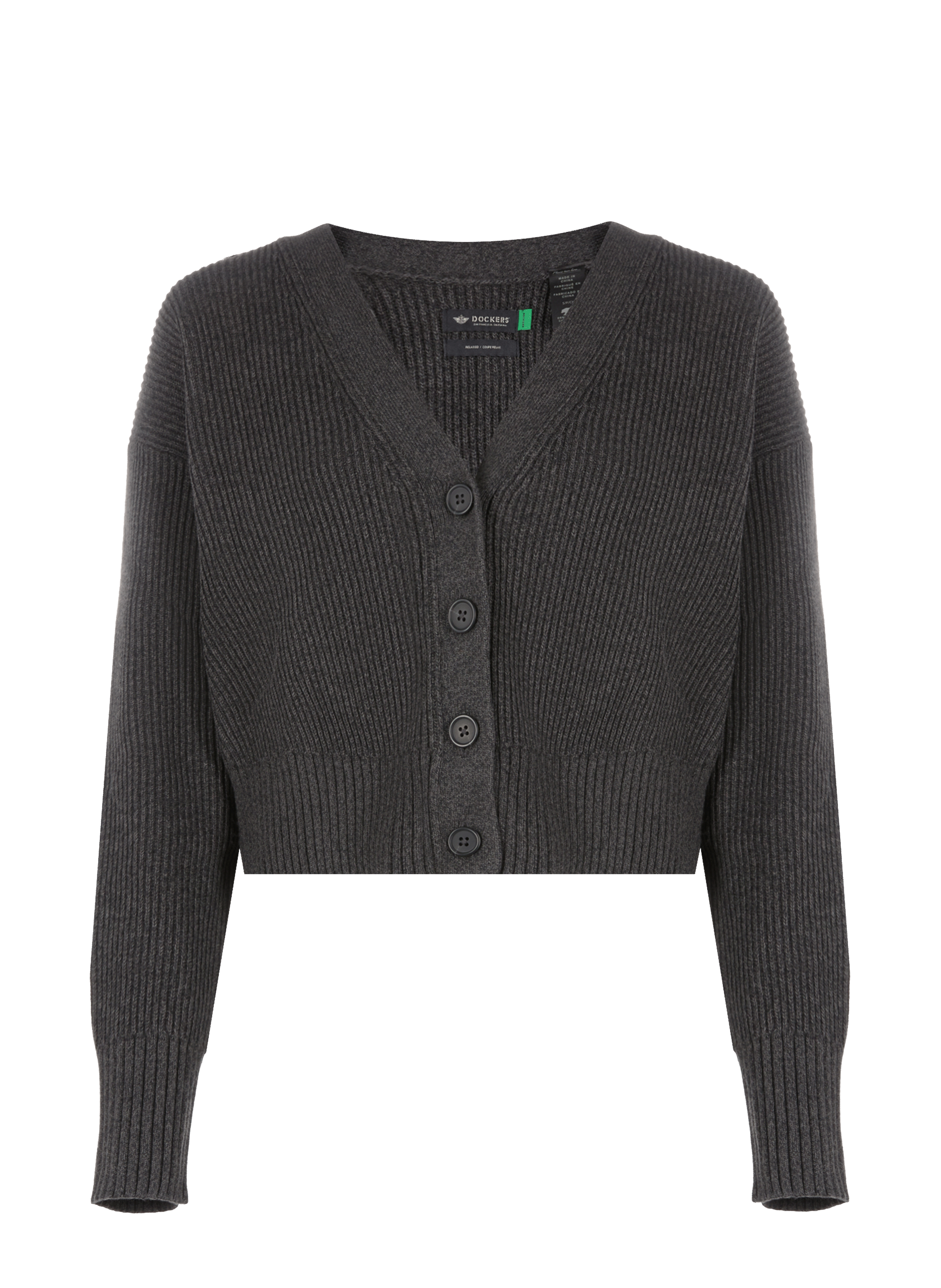 Cardigan en maille côtelée