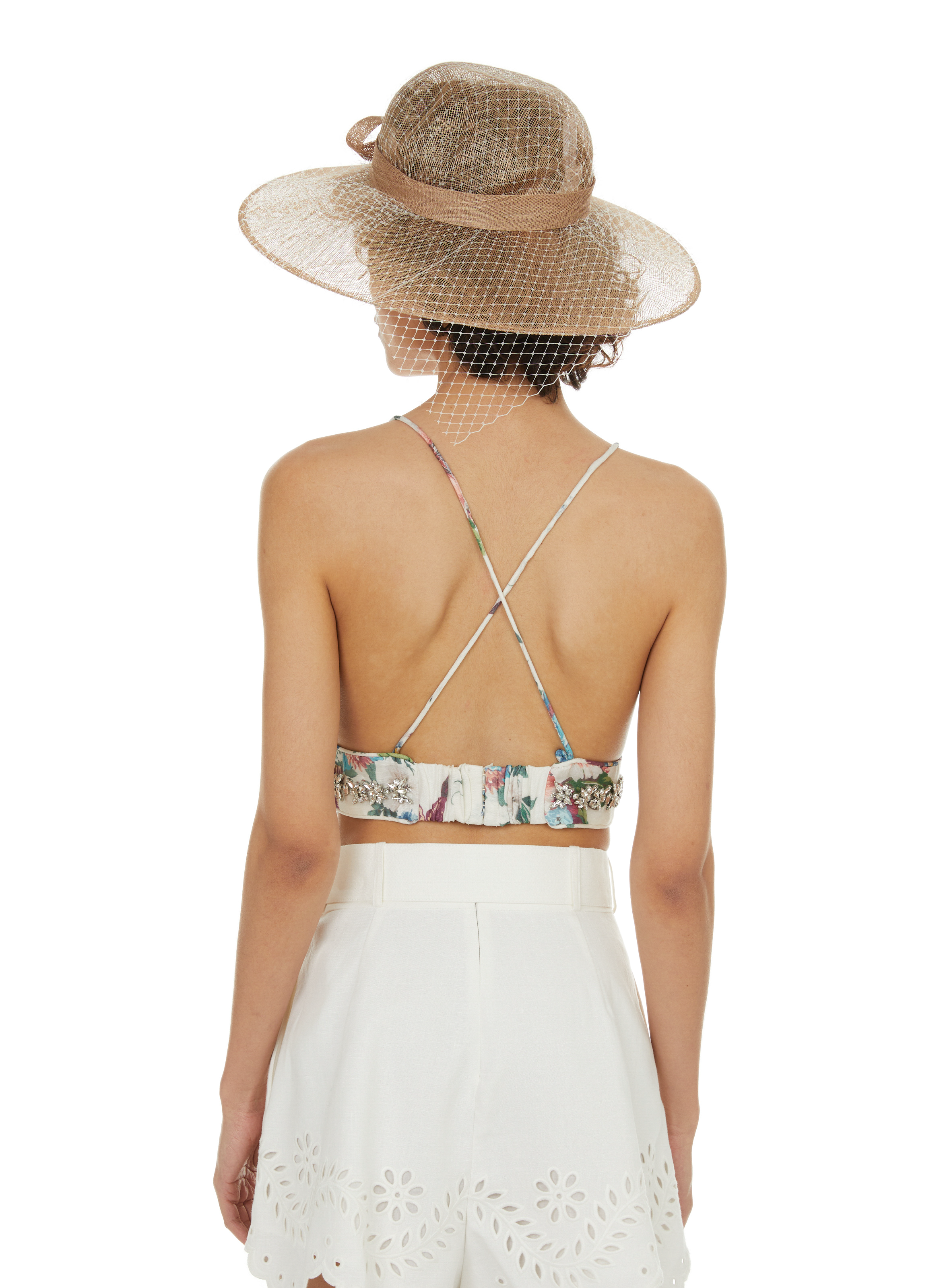 Top en lin et soie ZIMMERMANN Multicolore