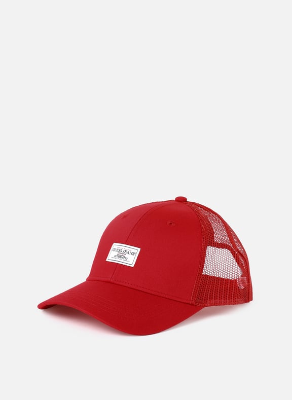 Casquette en coton Rouge by GUESS GUESS Casquette en coton Rouge