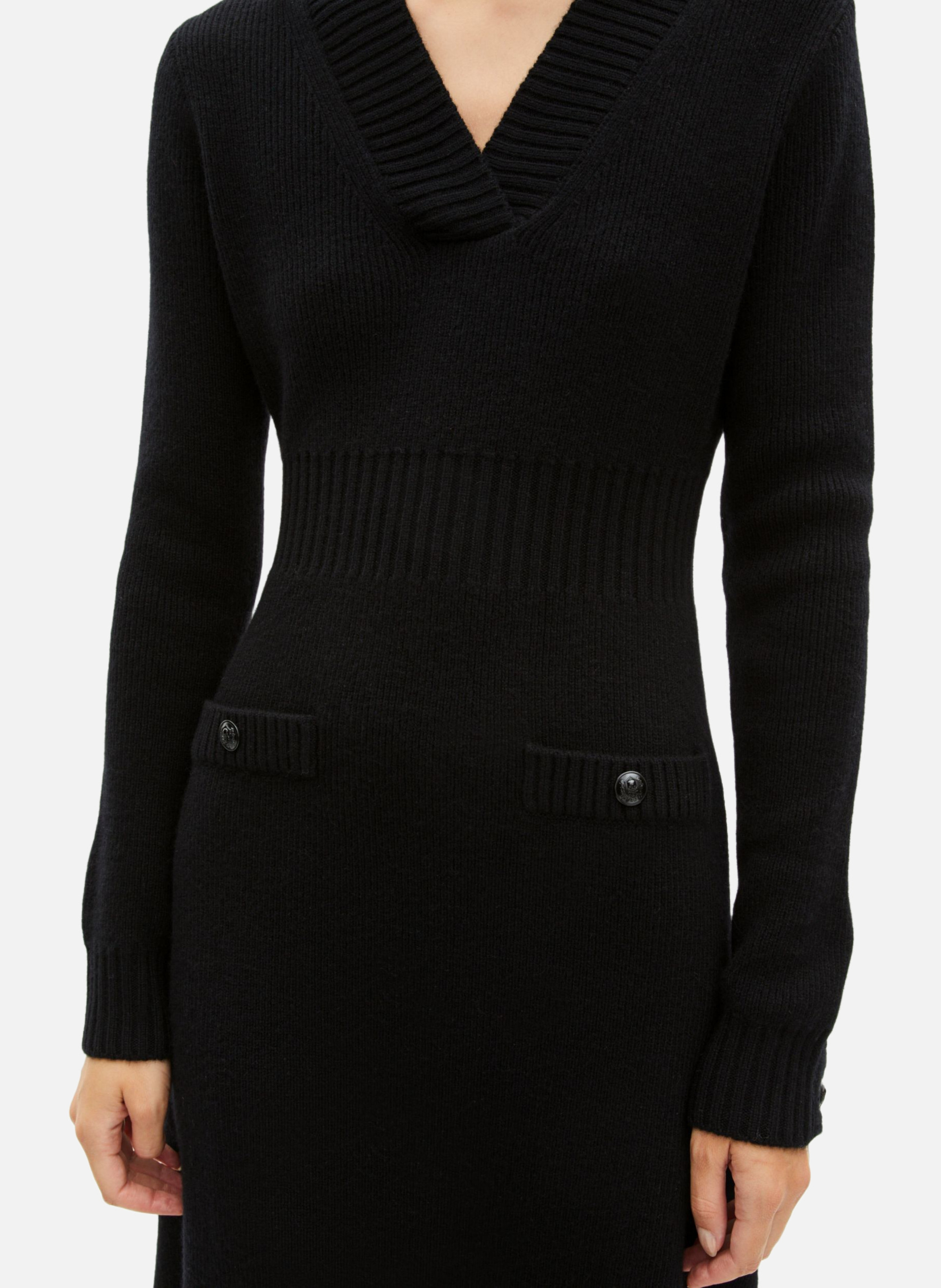 Robe longue en laine THE KOOPLES Noir