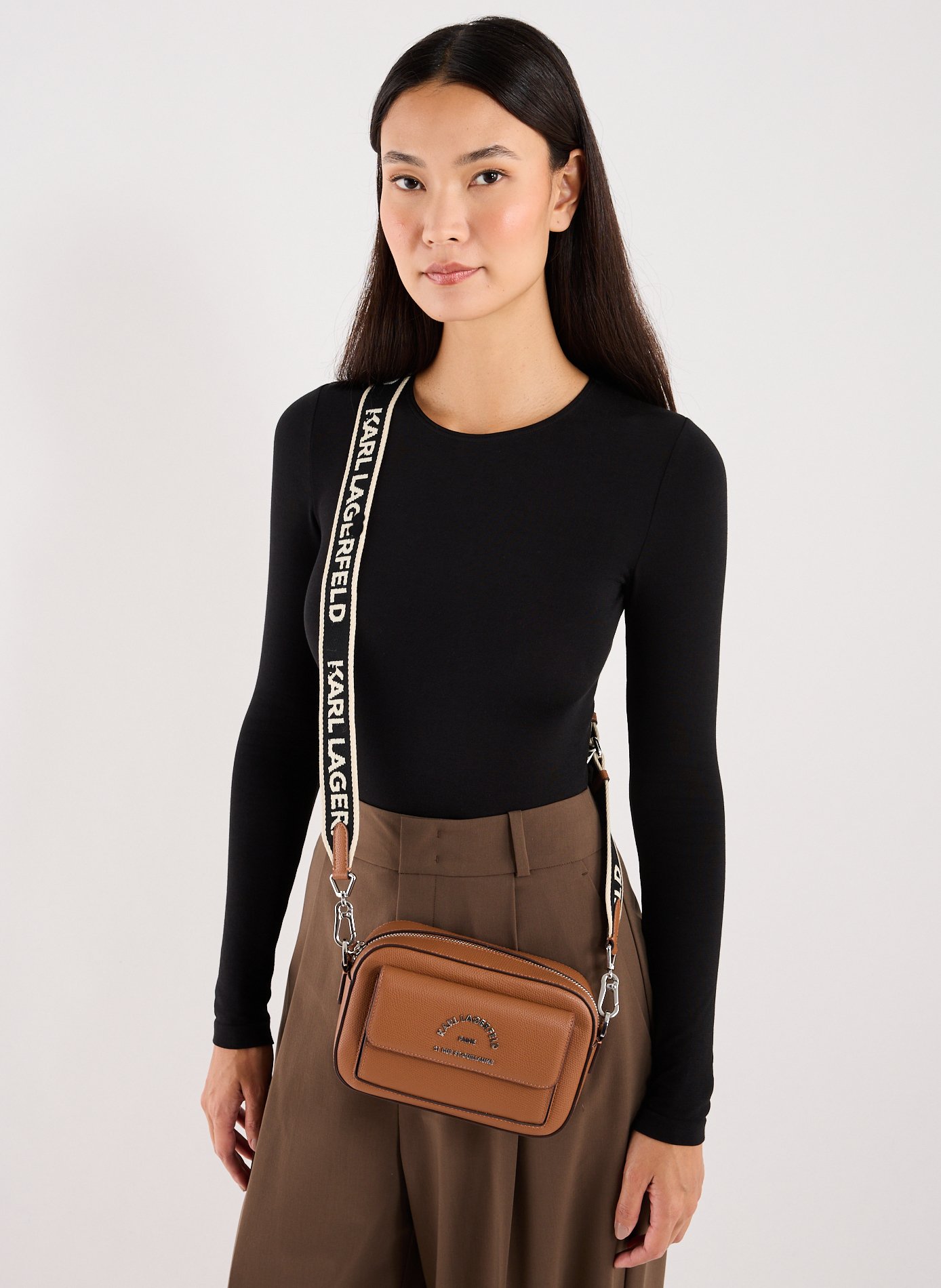 Shoulder bag KARL LAGERFELD Brown