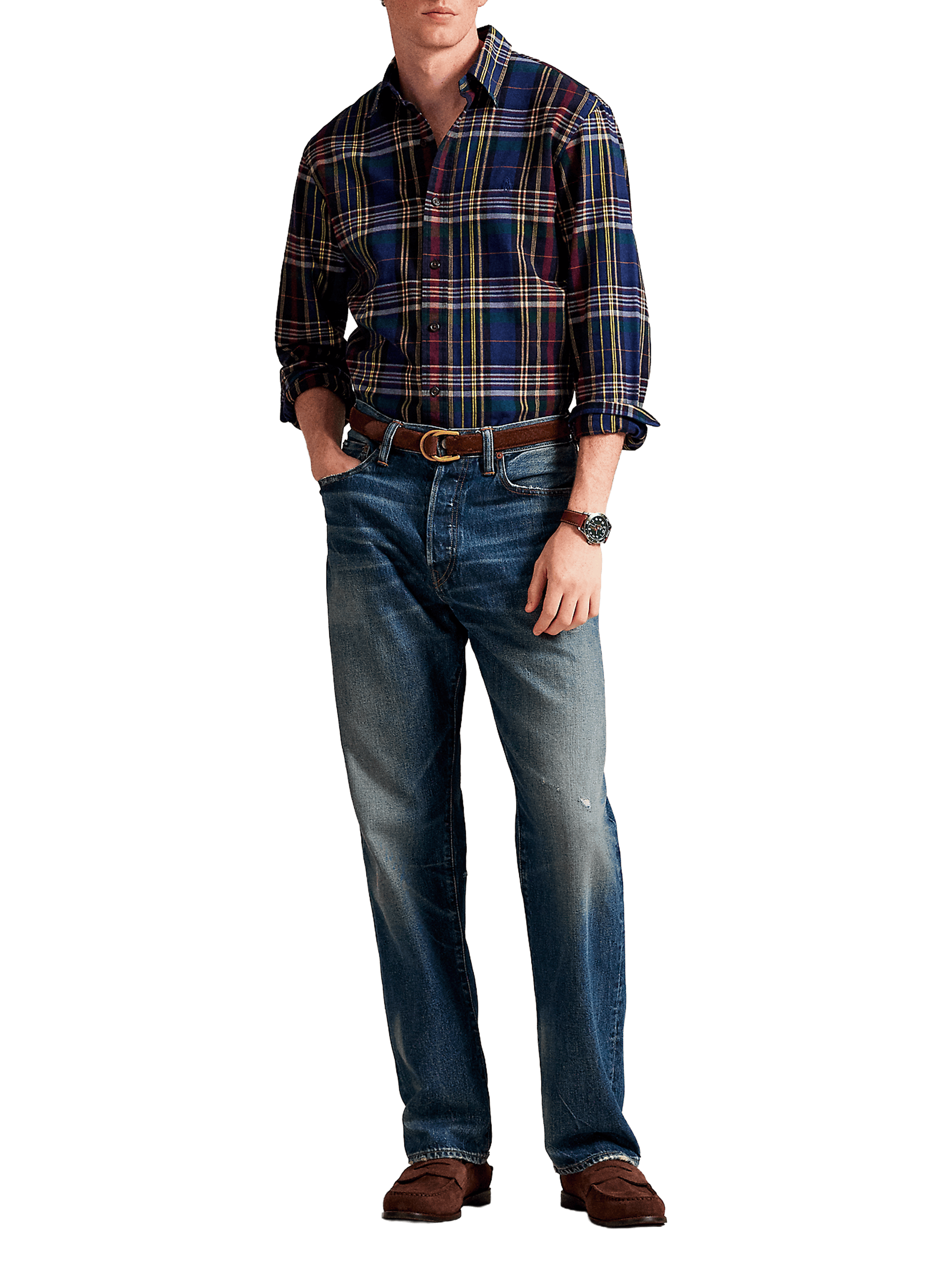 Chemise à carreaux en coton POLO RALPH LAUREN Multicolore