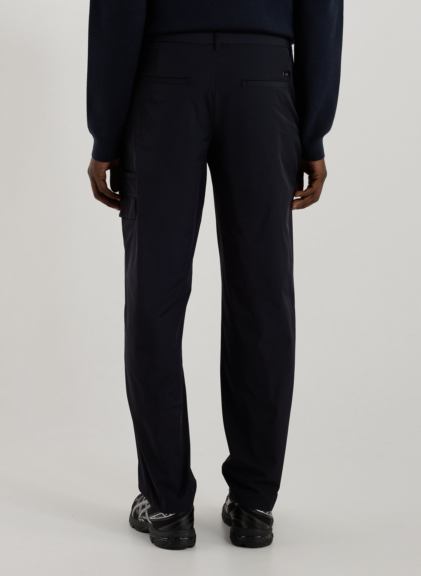 Straight Leg Pants in Solid Color ARMANI EXCHANGE Blue