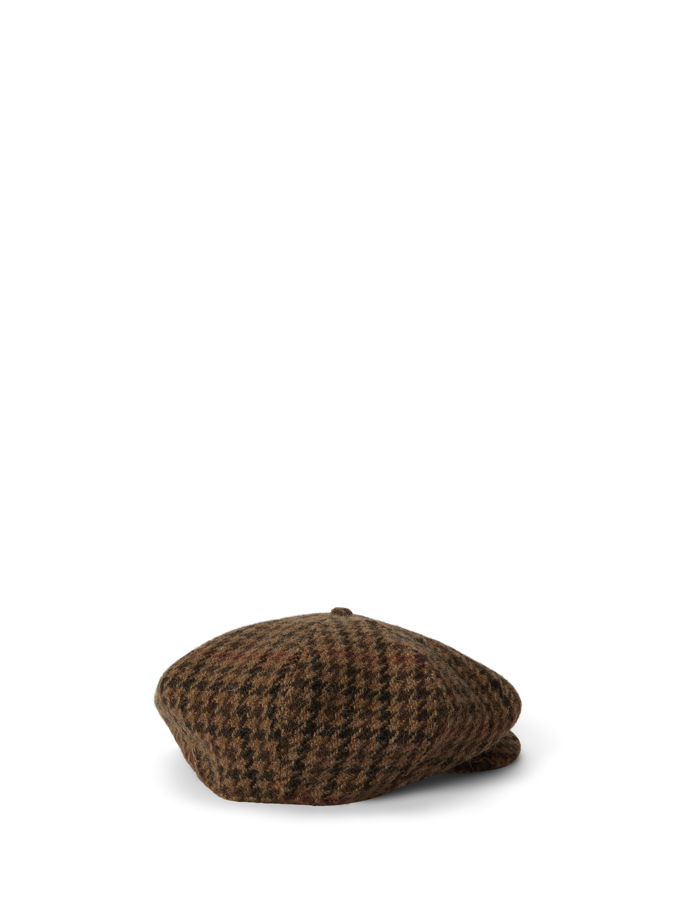 Beret à carreaux en laine mélangée POLO RALPH LAUREN Kaki