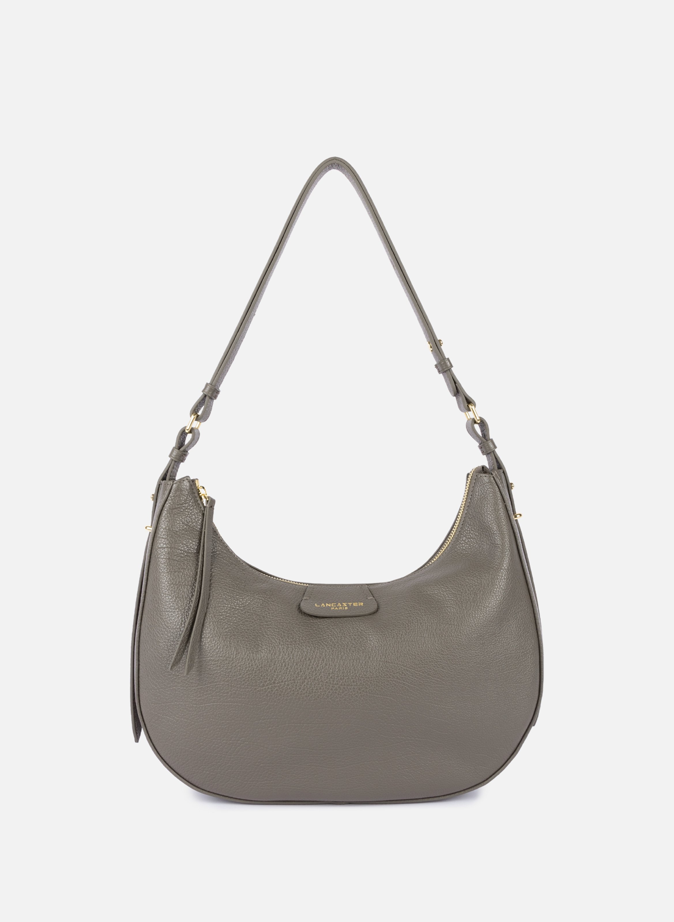 LANCASTER Large hobo bag - Dune Grey