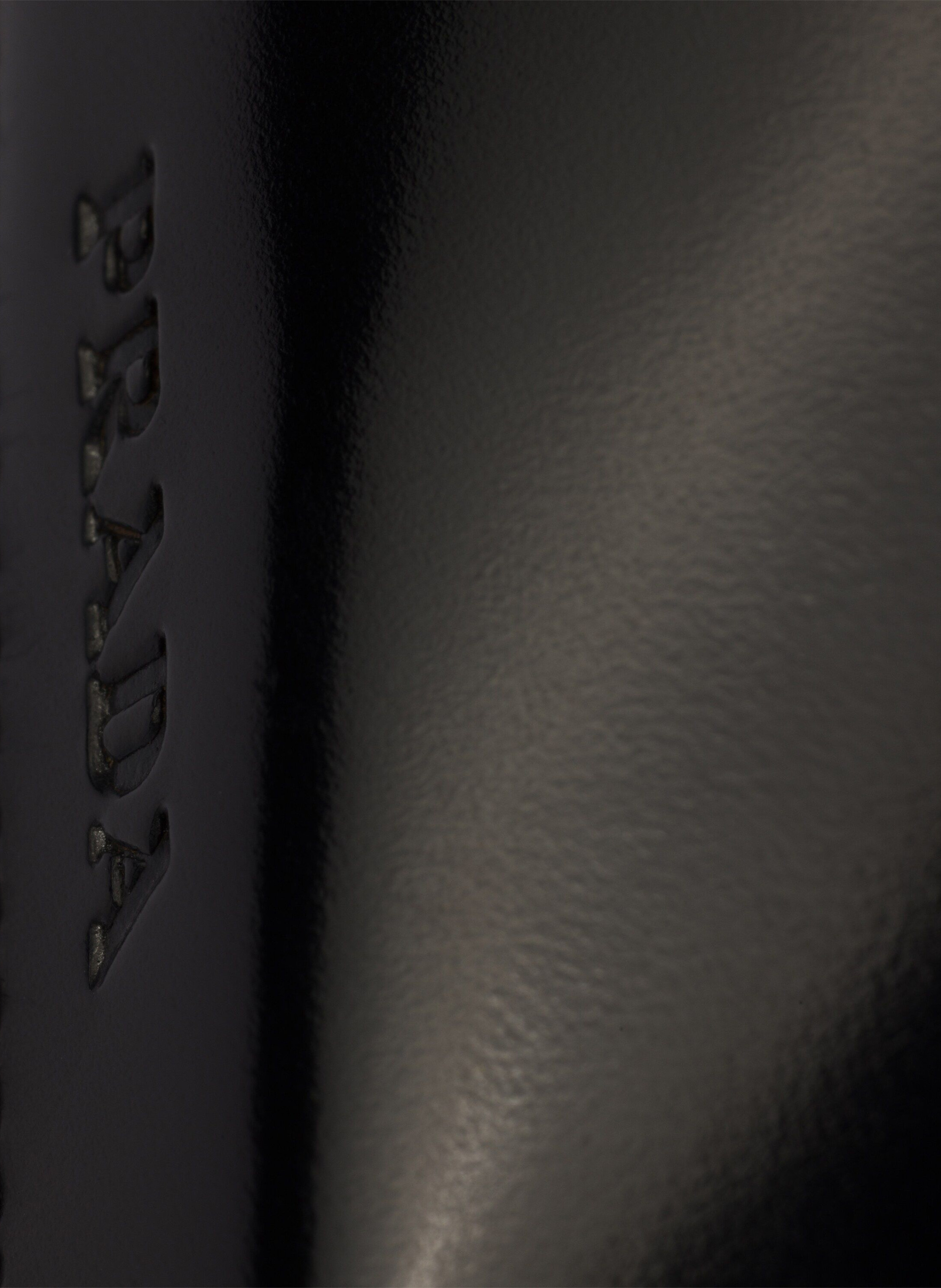 Mocassins en cuir brossé PRADA Noir