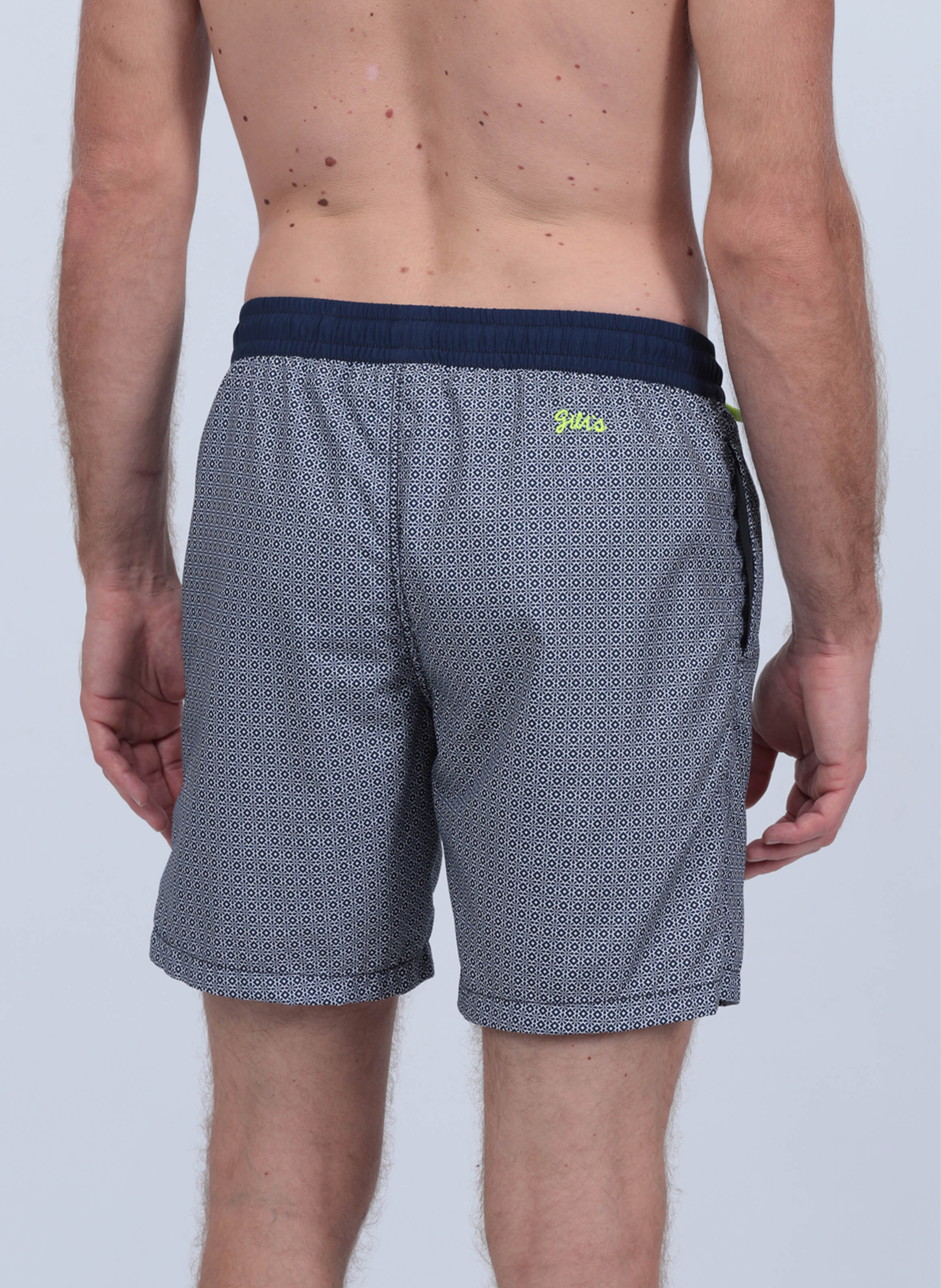 Short de bain  long   azulejos GILI'S Bleu