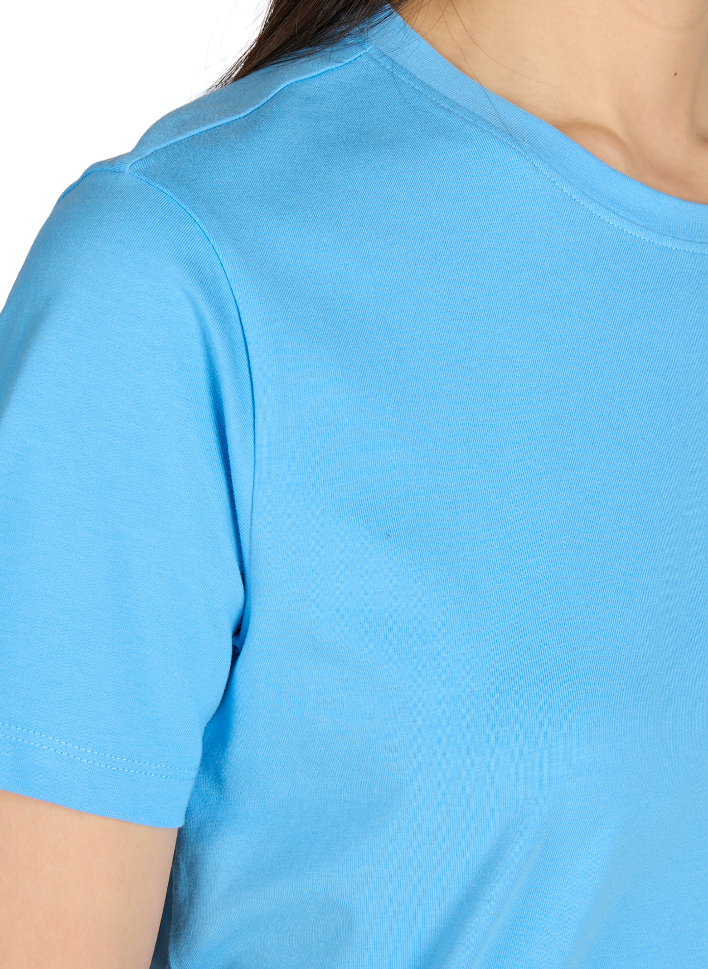 Round-neck Vinora T-shirt in blended cotton VILA Blue