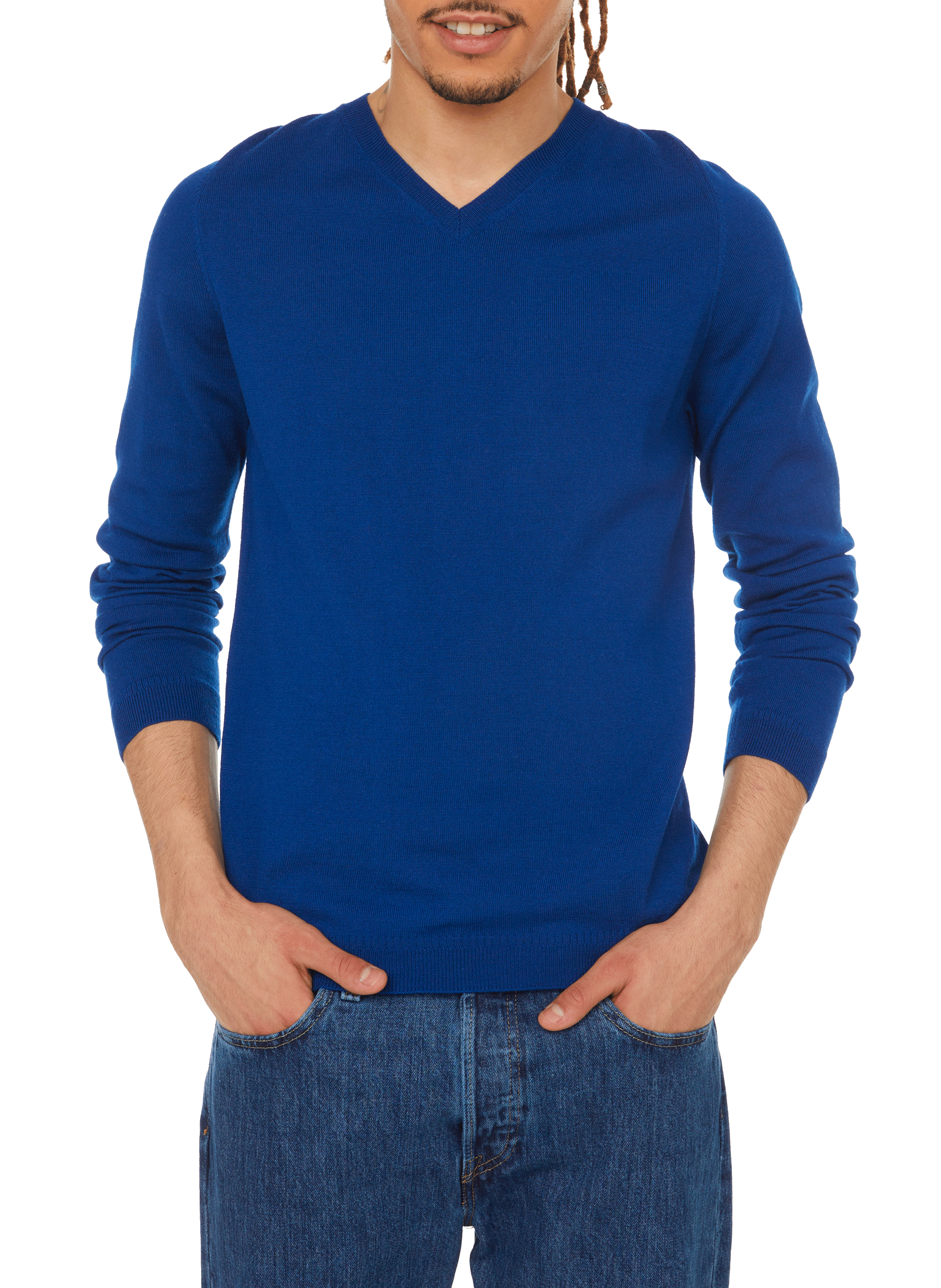 Pull en laine mérinos Flex AU PRINTEMPS PARIS Bleu