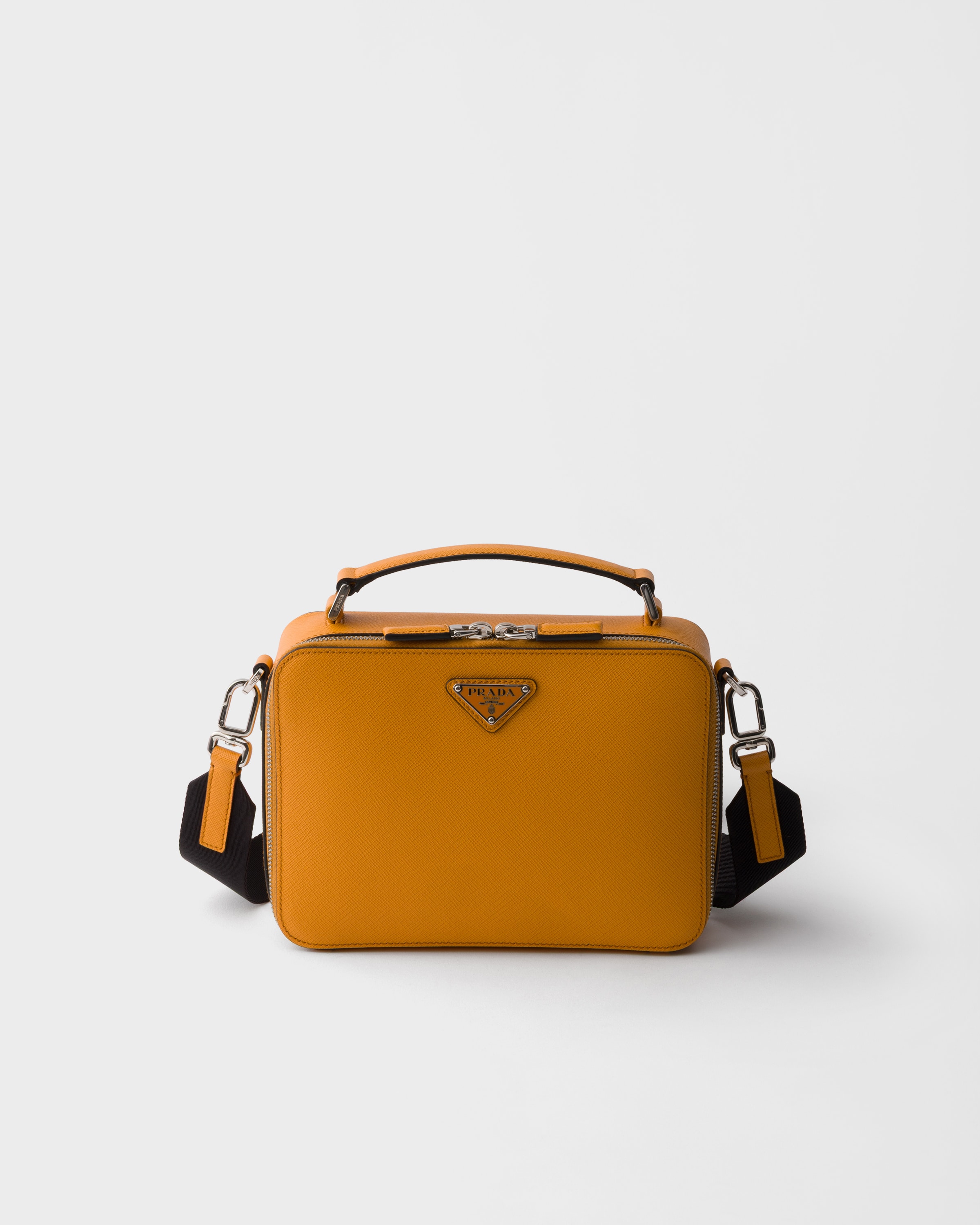 Sac prada brique en cuir saffiano PRADA Orange