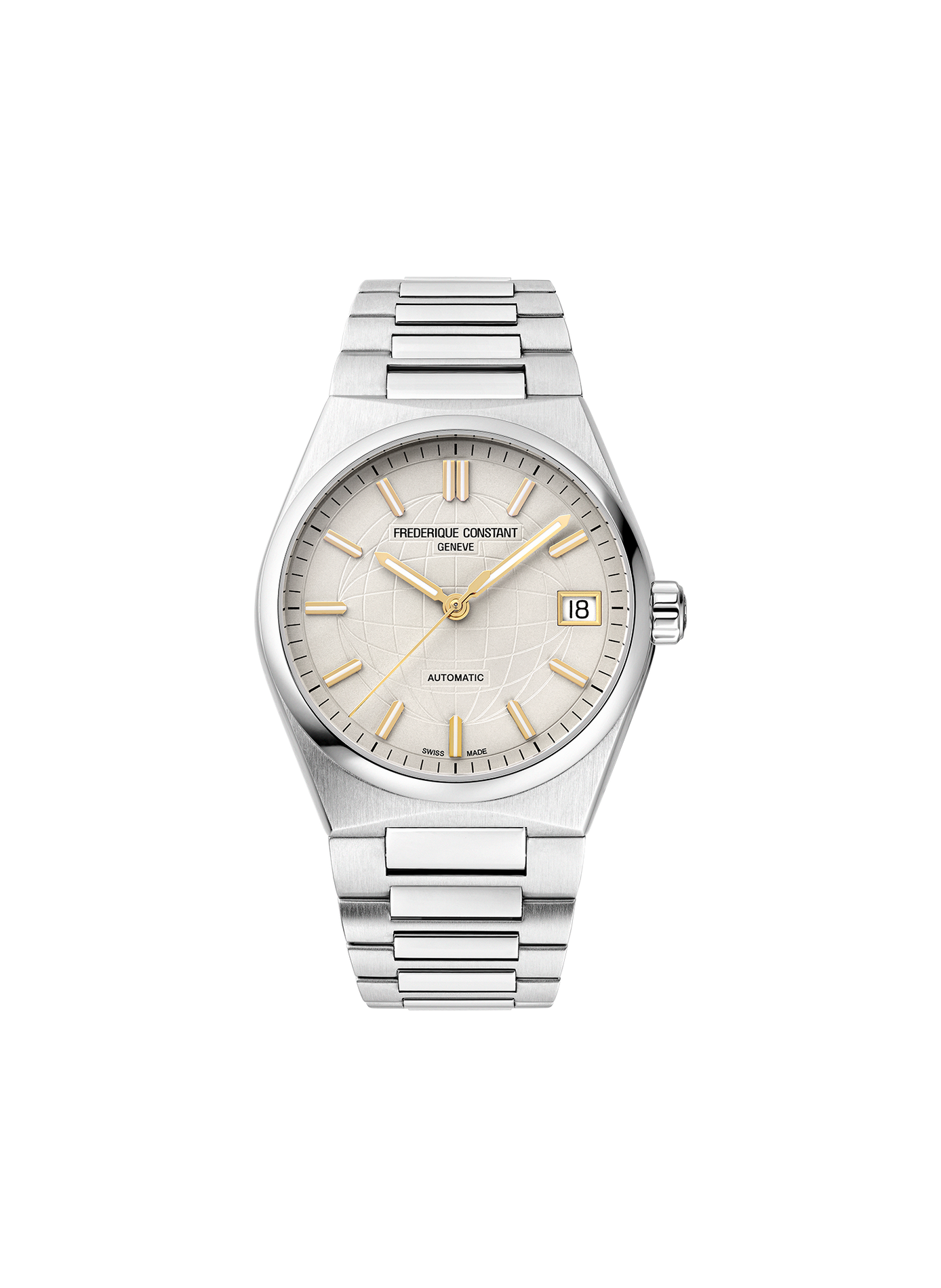 Montre Highlife Ladies Automatic en acier inoxydable FREDERIQUE CONSTANT Blanc