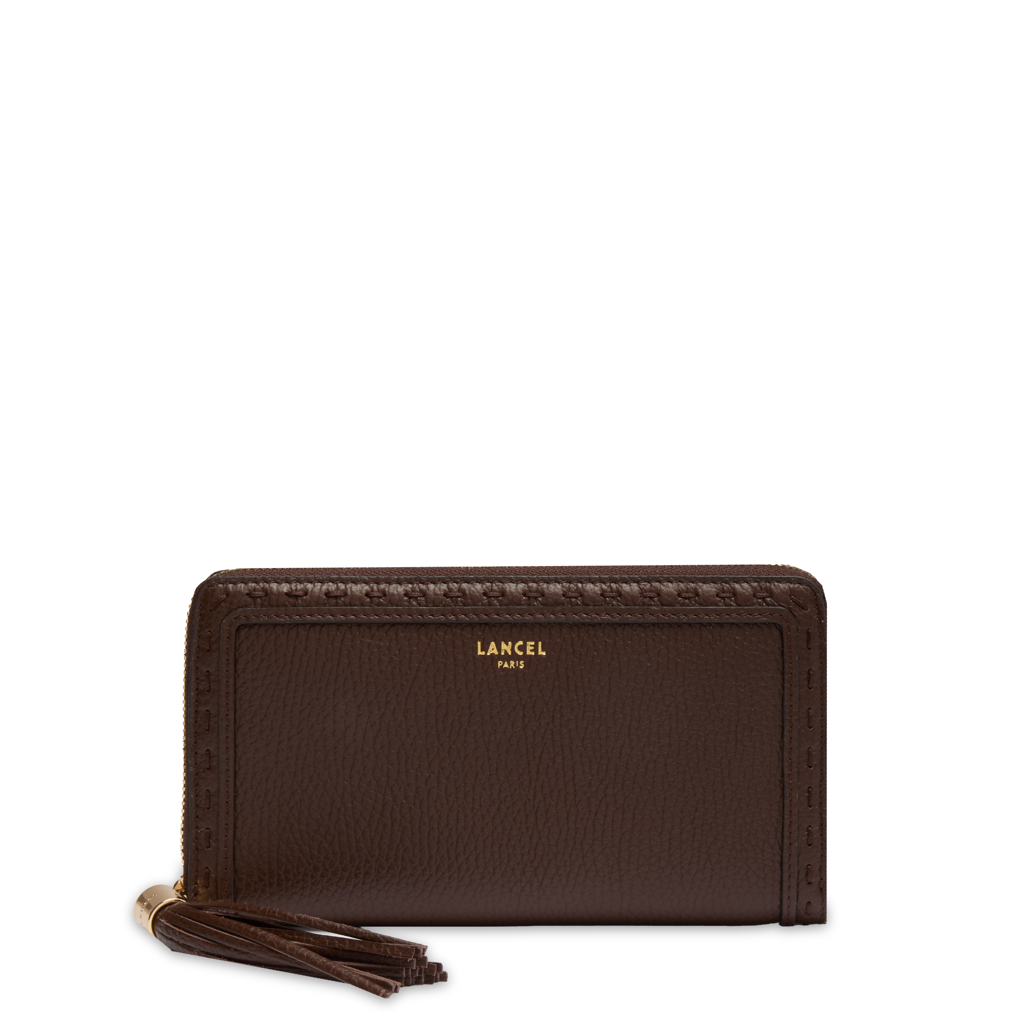 Portefeuille long zippé premier flirt de lancel en cuir LANCEL Marron