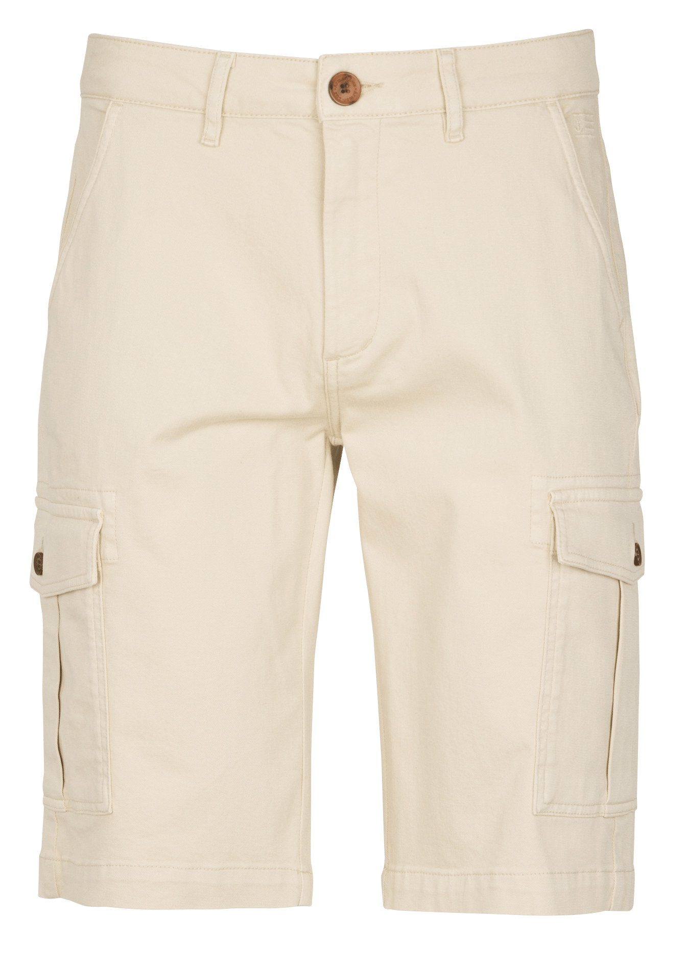 Bermuda cargo droit uni à poches ARMOR-LUX Beige