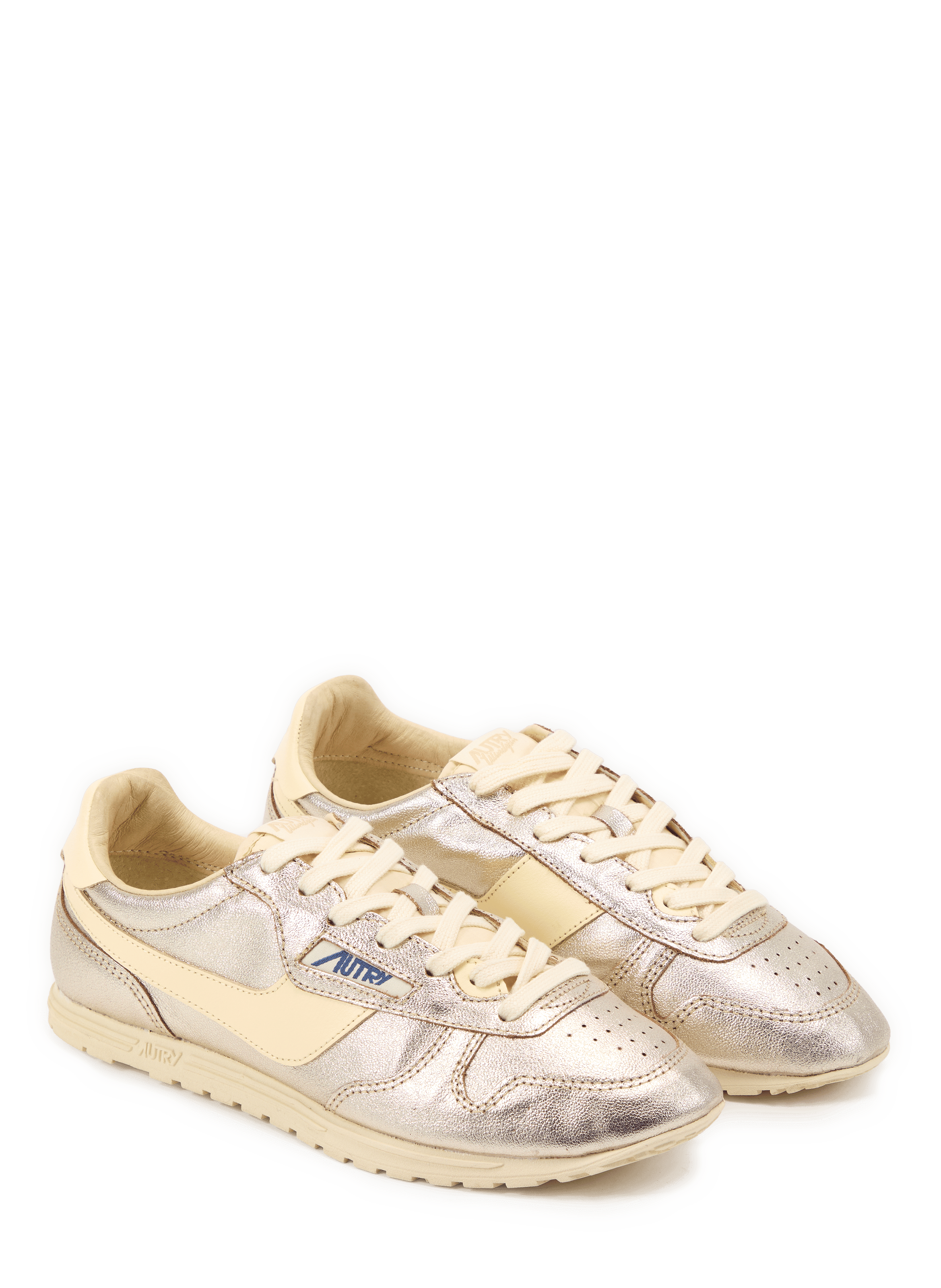 Low-top Windspin sneakers in cow leather AUTRY Beige