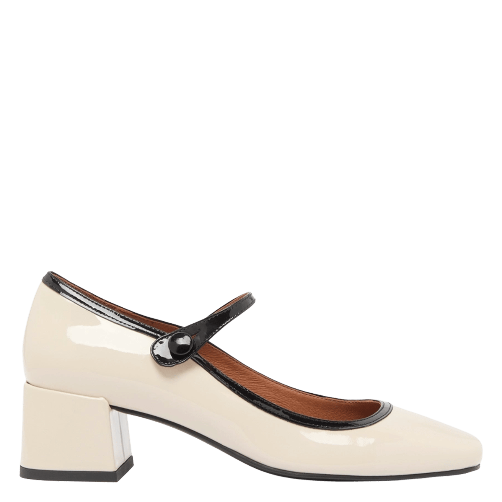 Escarpins en cuir vernis donzai JONAK Beige