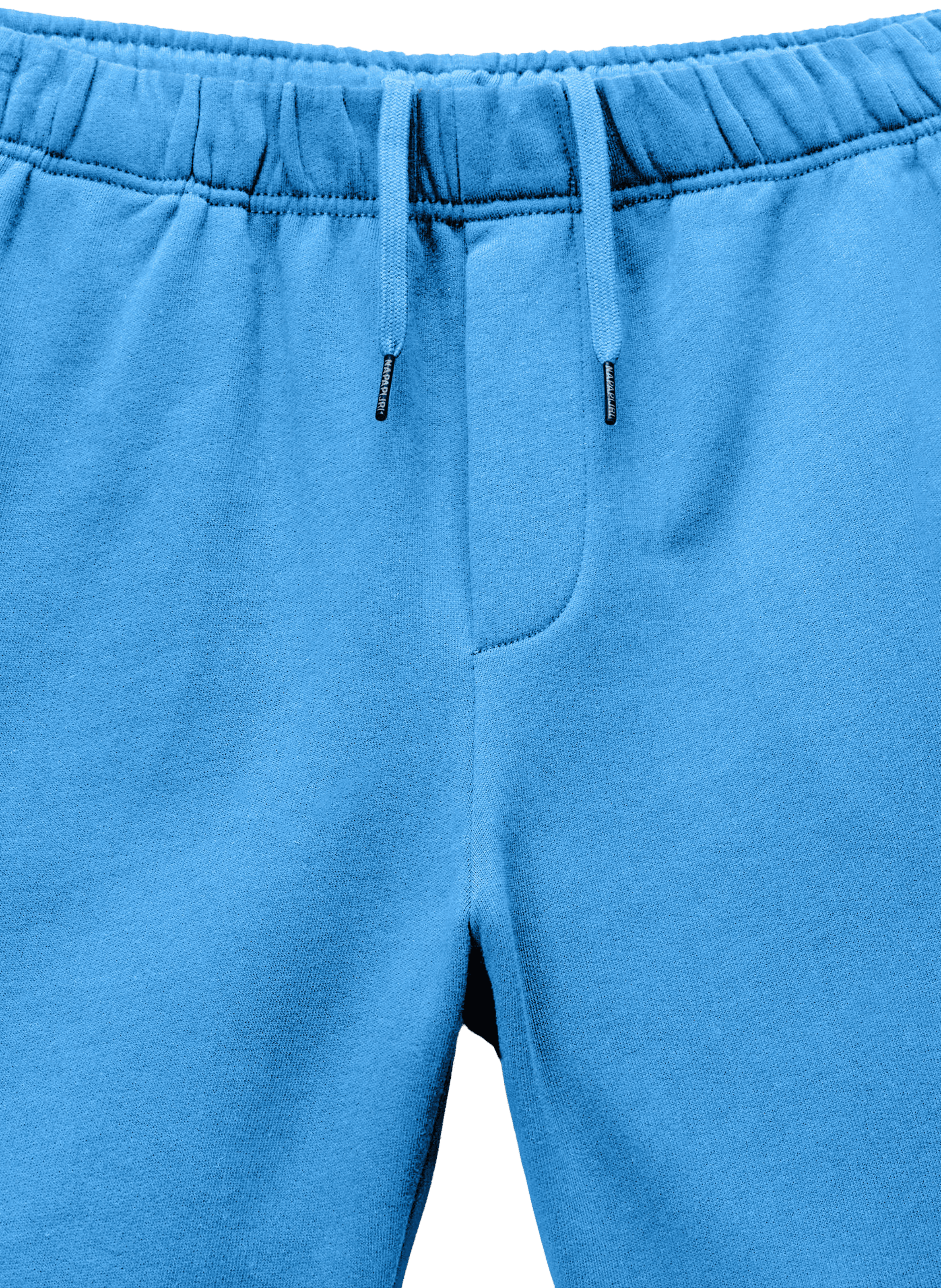 Short droit N-Box logo en coton NAPAPIJRI Bleu