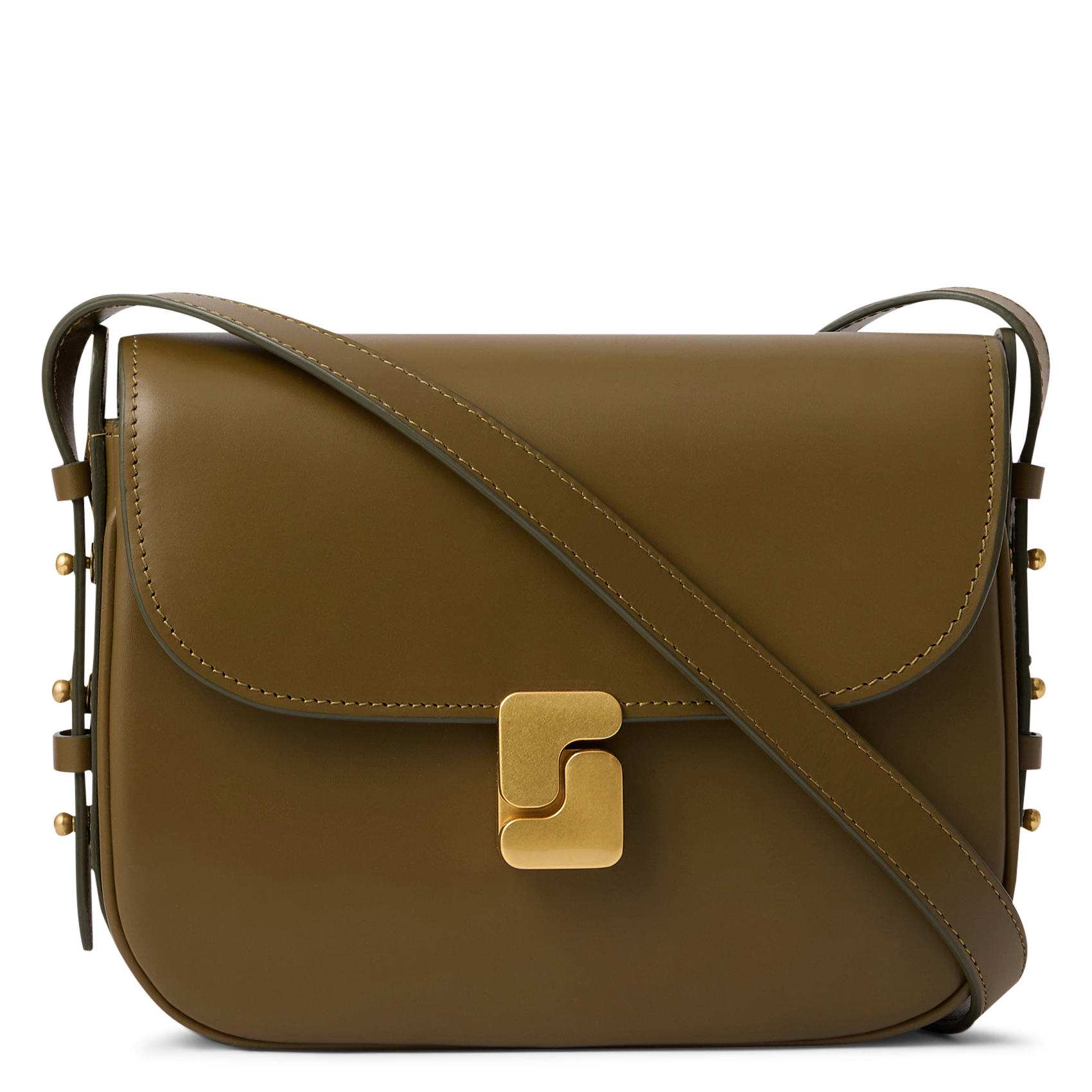 Sac bandoulière en cuir bellissima mini SOEUR Kaki