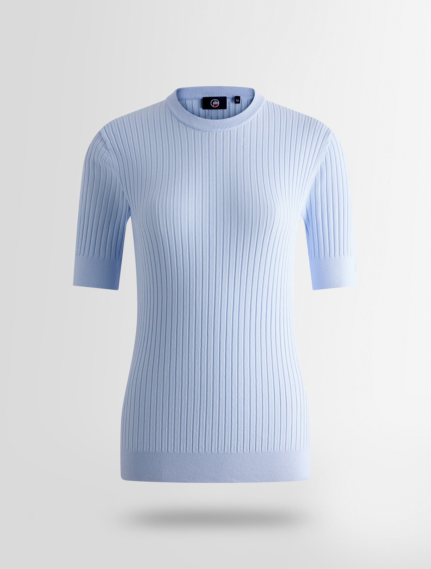 T-shirt manches courtes jadou col rond coupe ajustée FUSALP Bleu