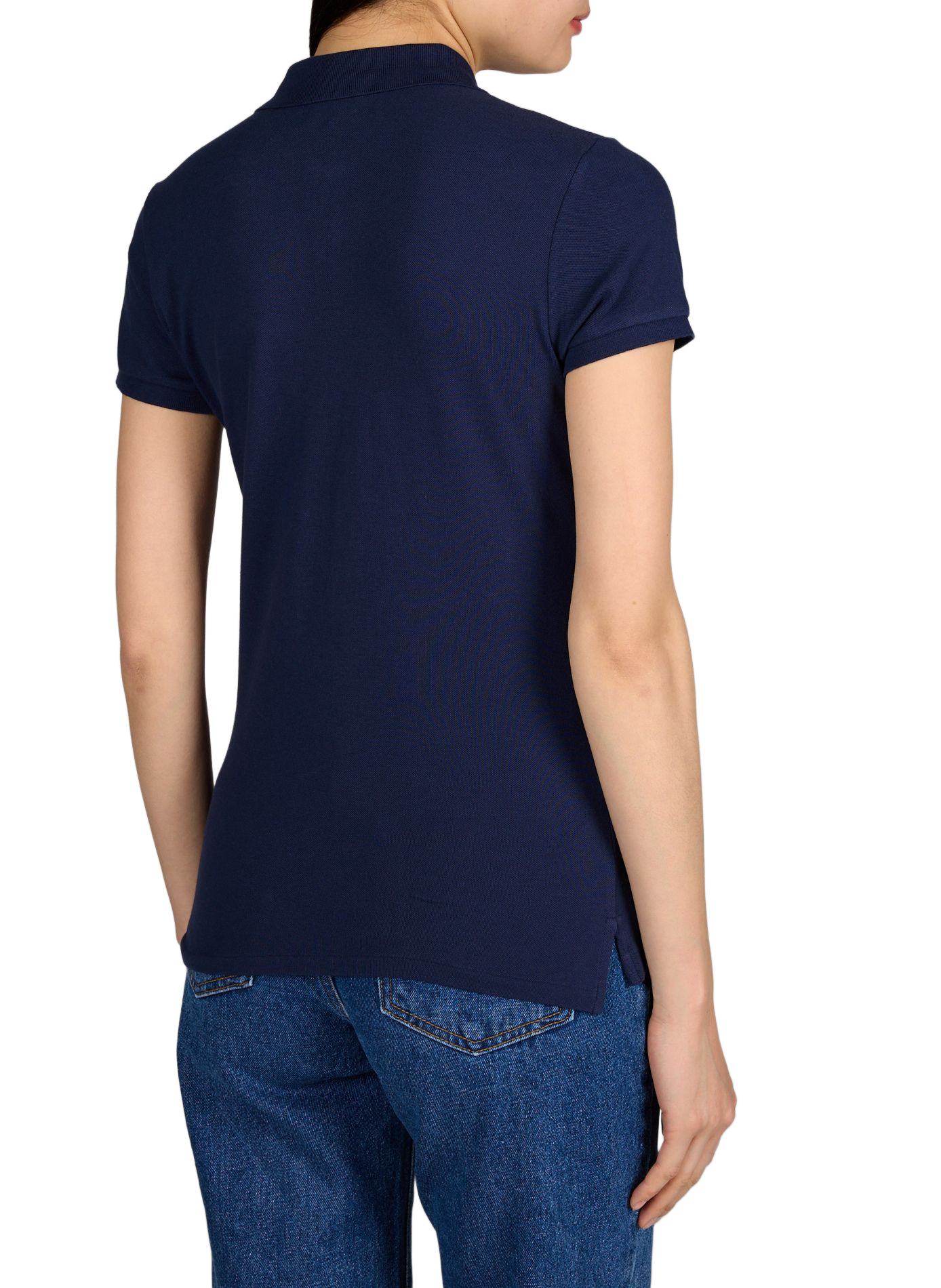 Short-sleeved logo polo in blended cotton POLO RALPH LAUREN Blue