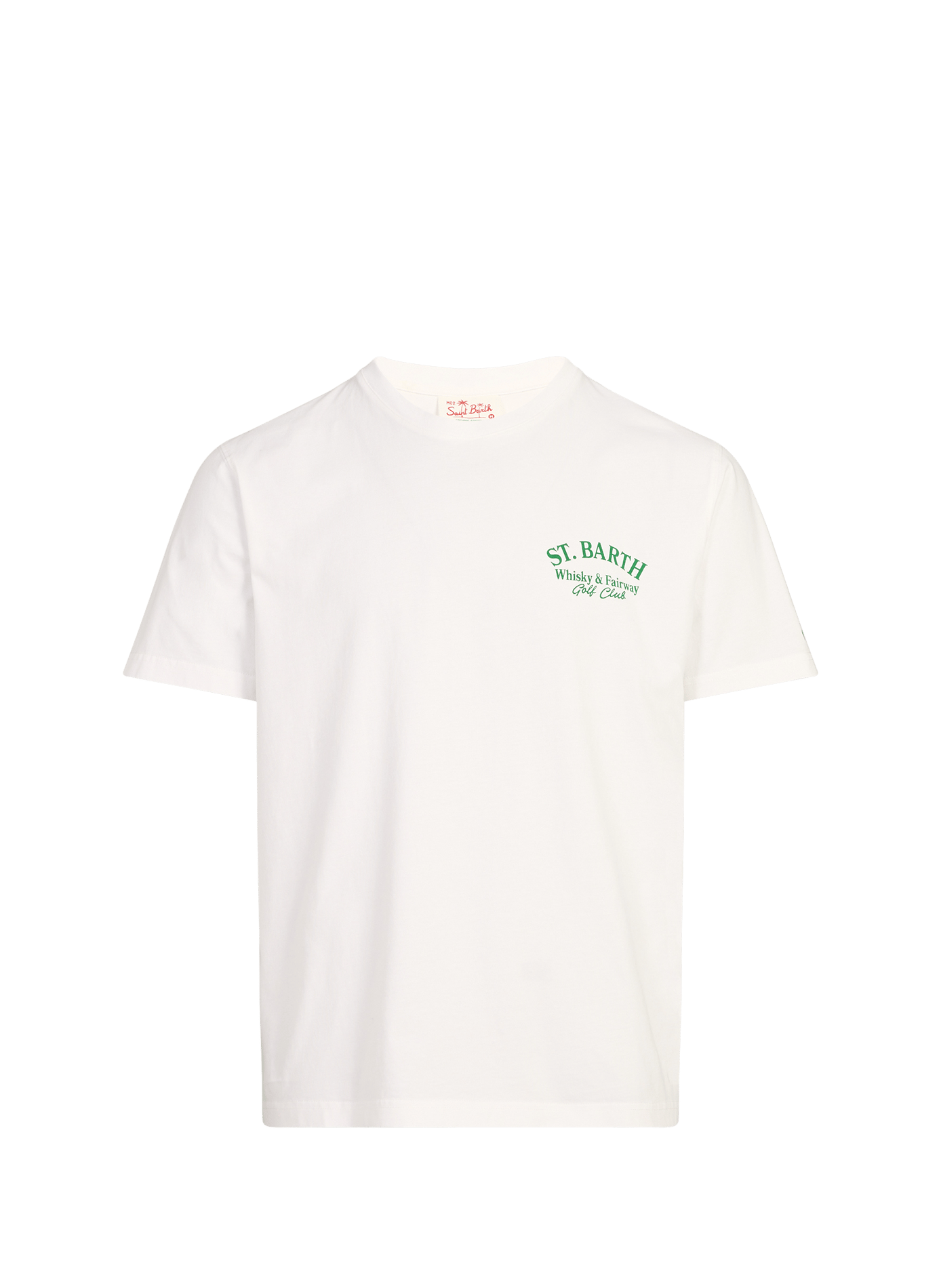 Tee-shirt droit imprimé en coton MC2 SAINT BARTH Blanc