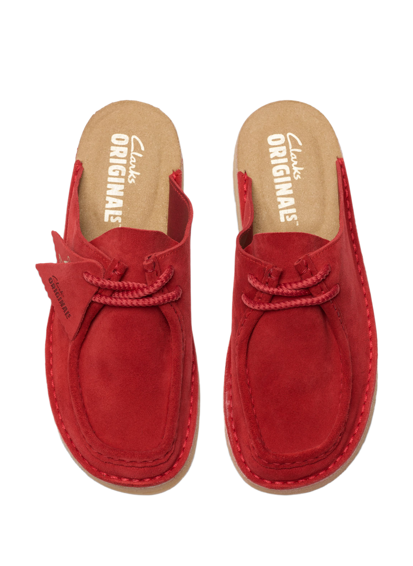 Mules DSRTNomad de ante gamuzado CLARKS Rojo