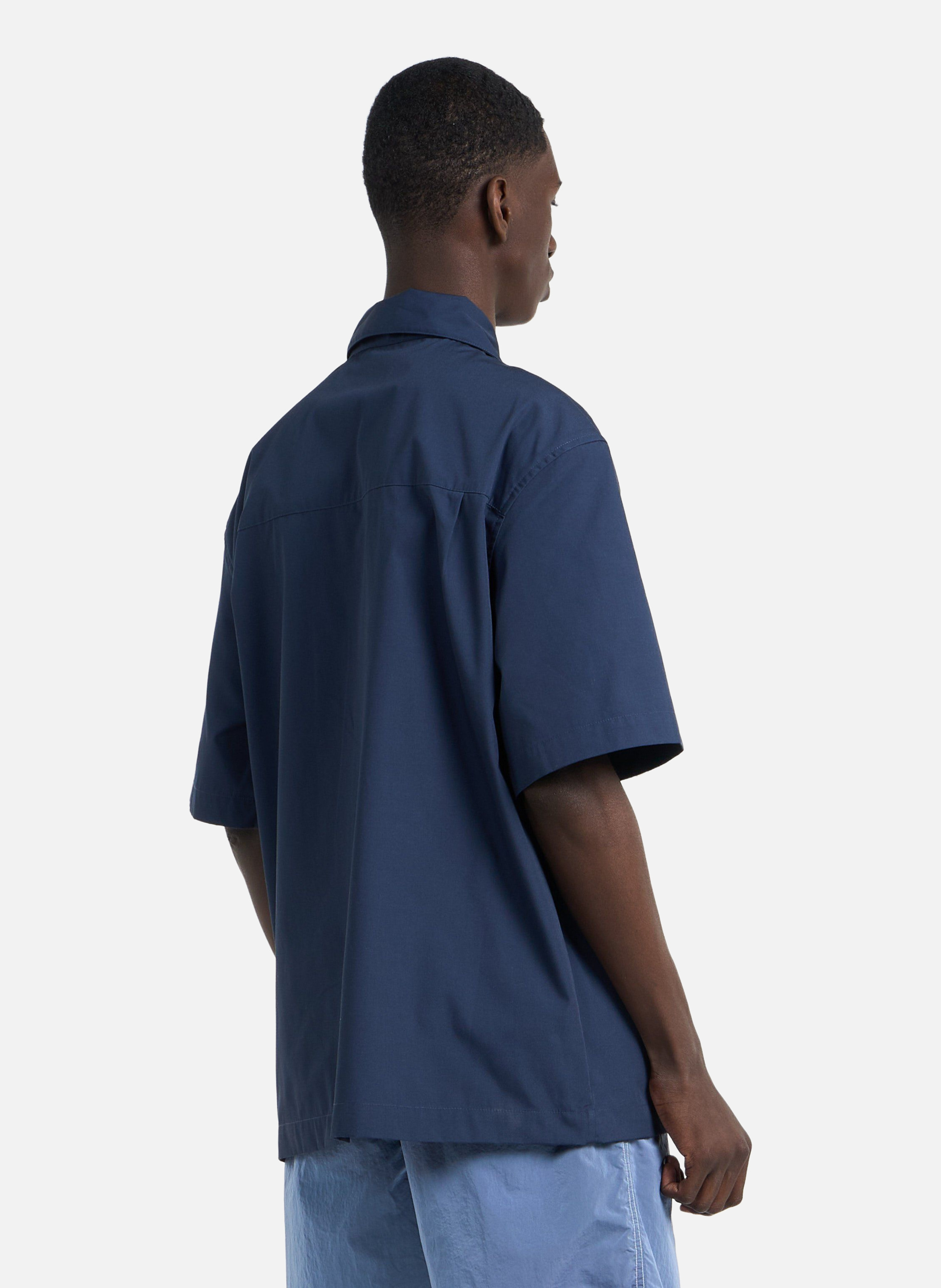 Chemise s/s postal zip shirt CARHARTT WIP Bleu