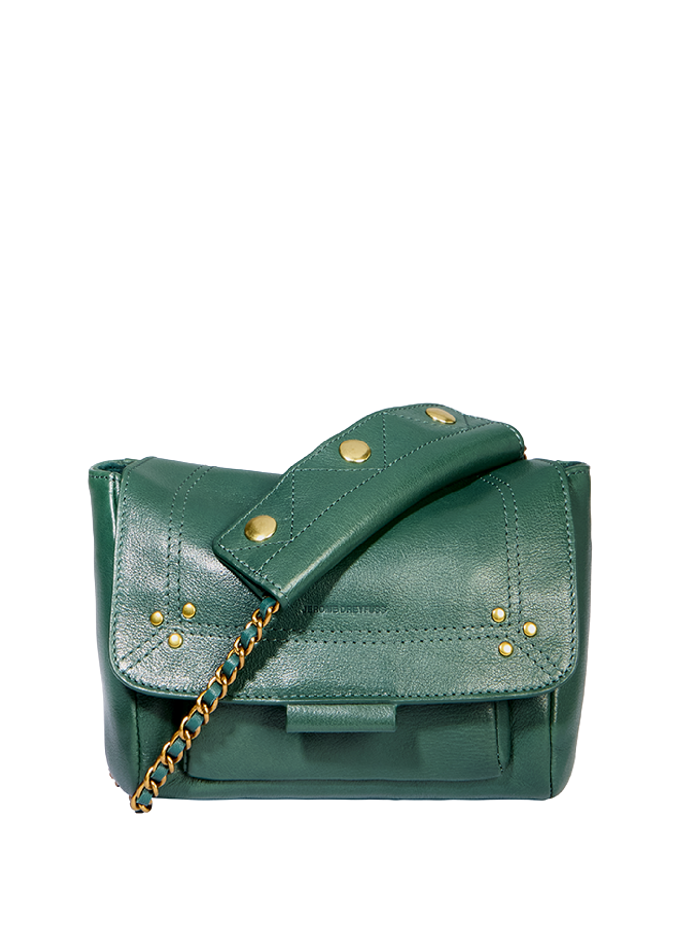 Sac Lulu S en cuir de buffle JÉRÔME DREYFUSS Vert