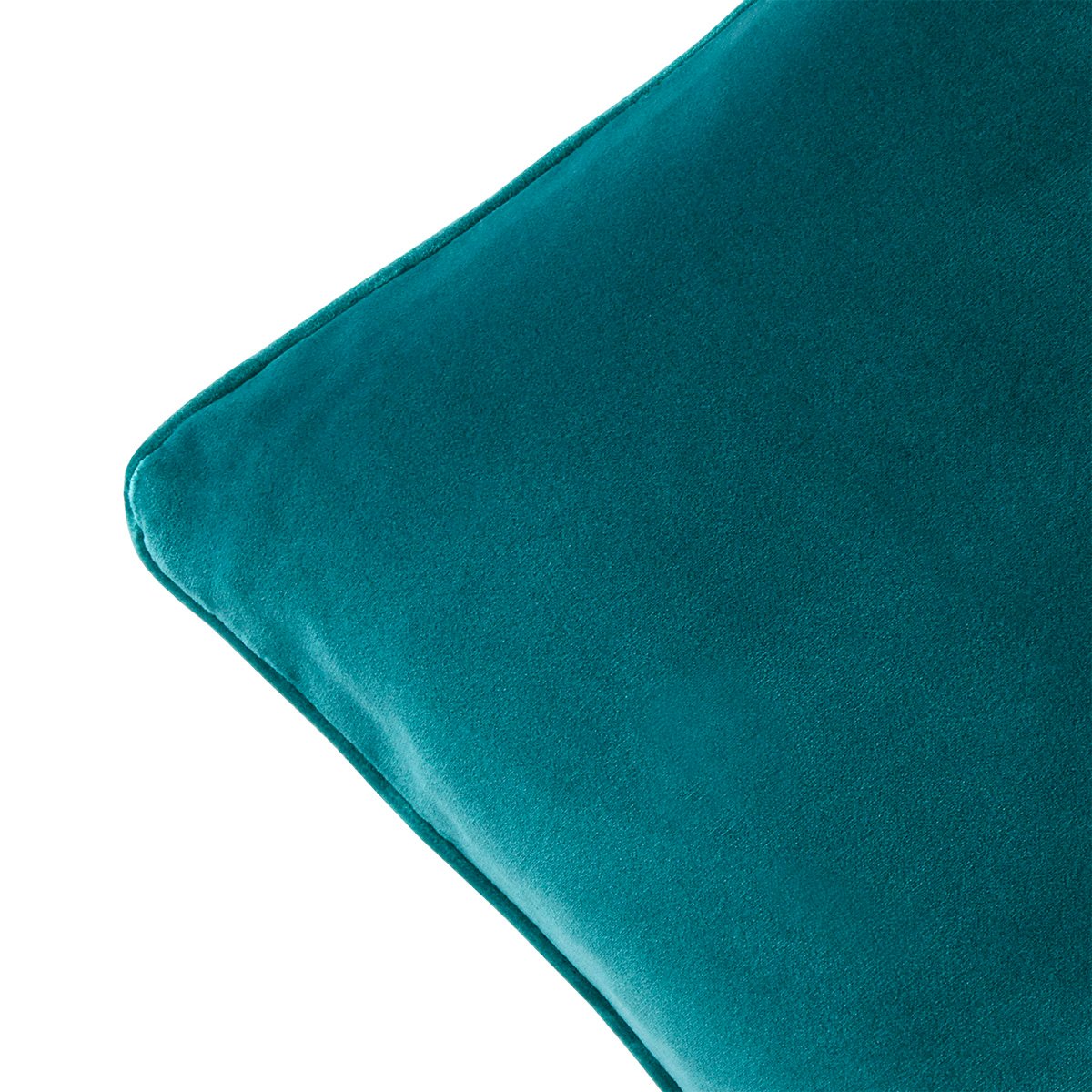 Housse de coussin en velours, divan YVES DELORME Bleu