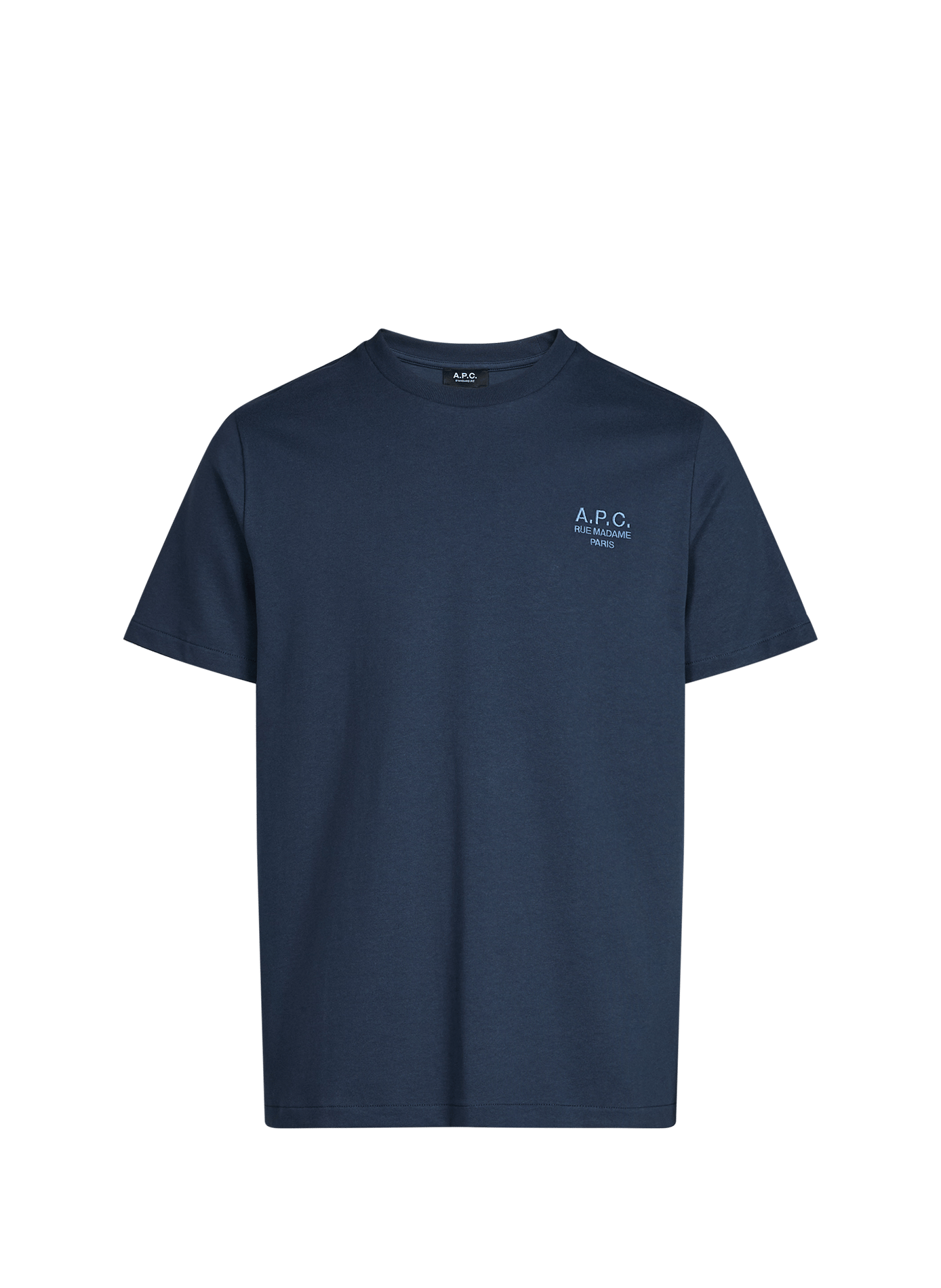 Baumwoll-T-Shirt A.P.C. Blau