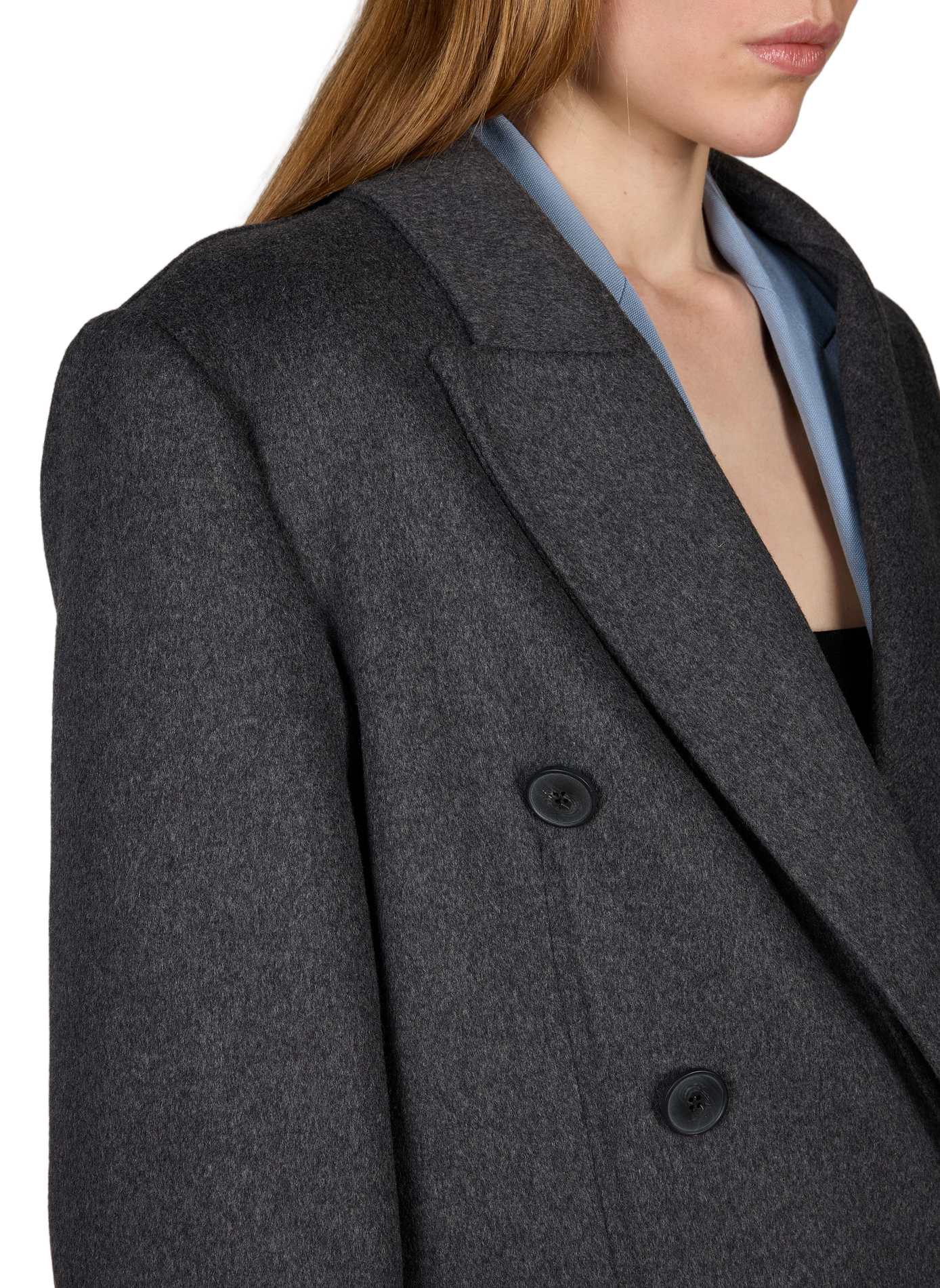 Oversize-Mantel aus Wolle und Kaschmir VICTORIA BECKHAM Grau