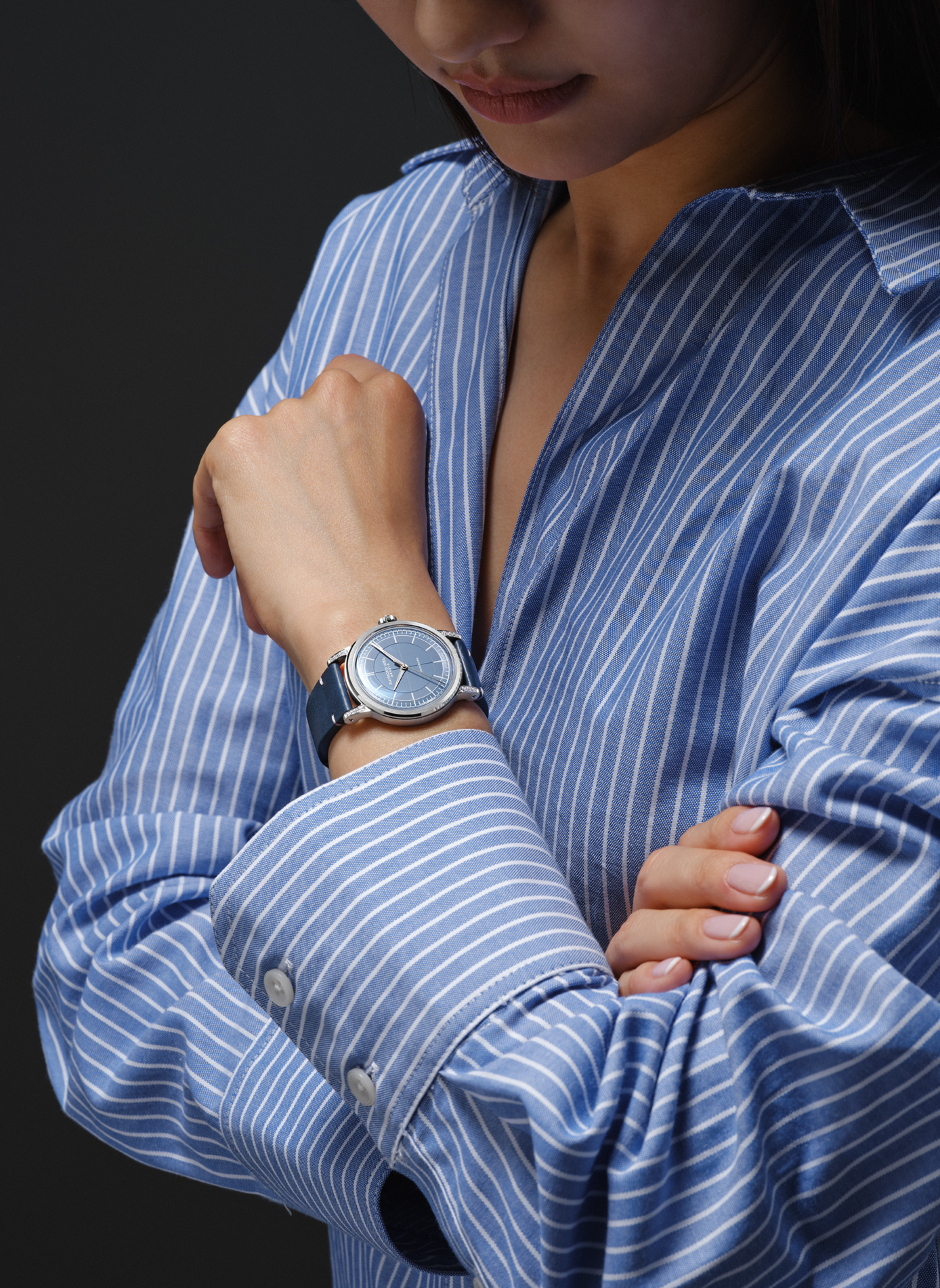 Montre automatique Millesime Central Seconds en cuir RAYMOND WEIL Bleu