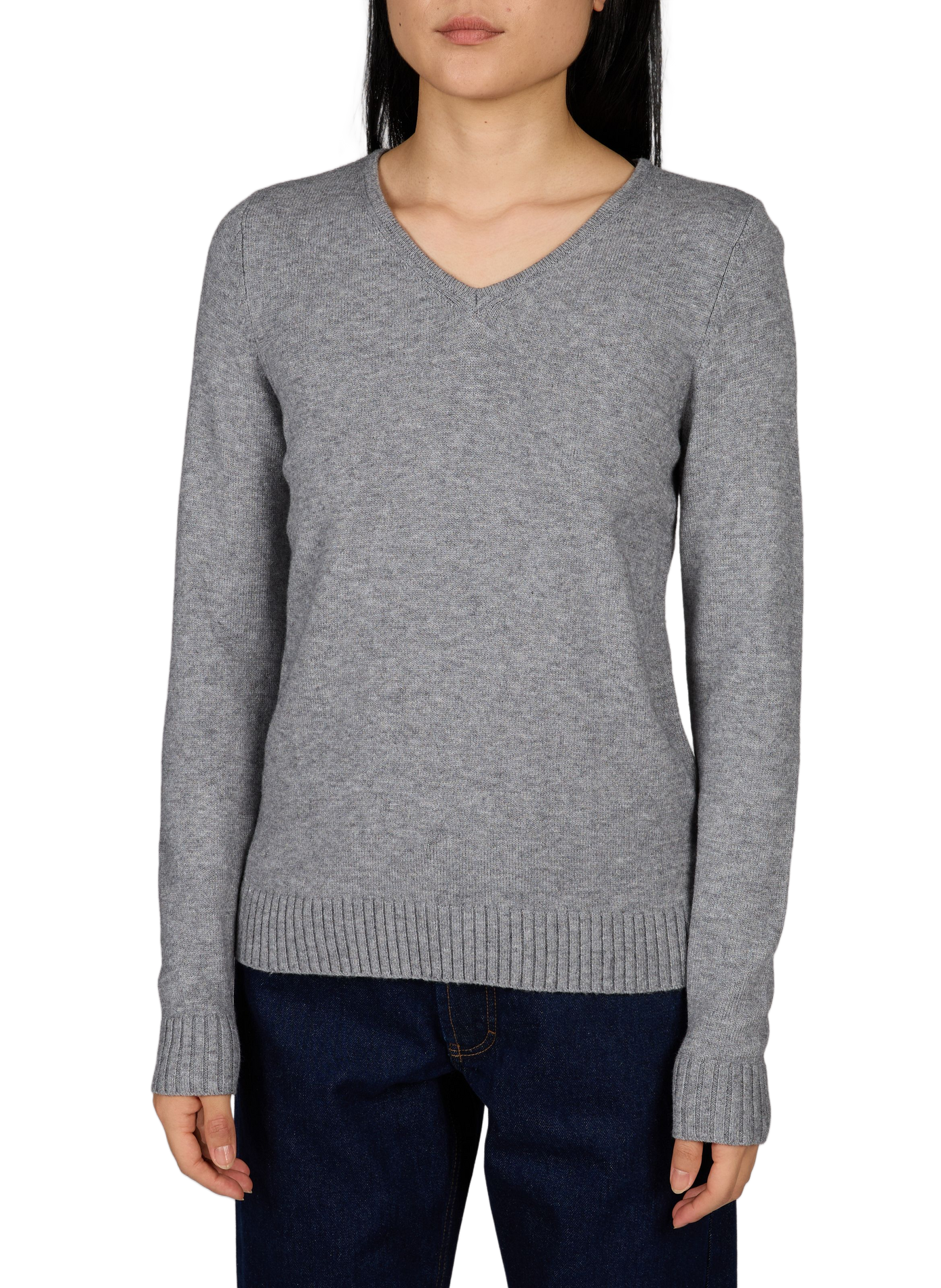 V-neck jumper VILA Grey